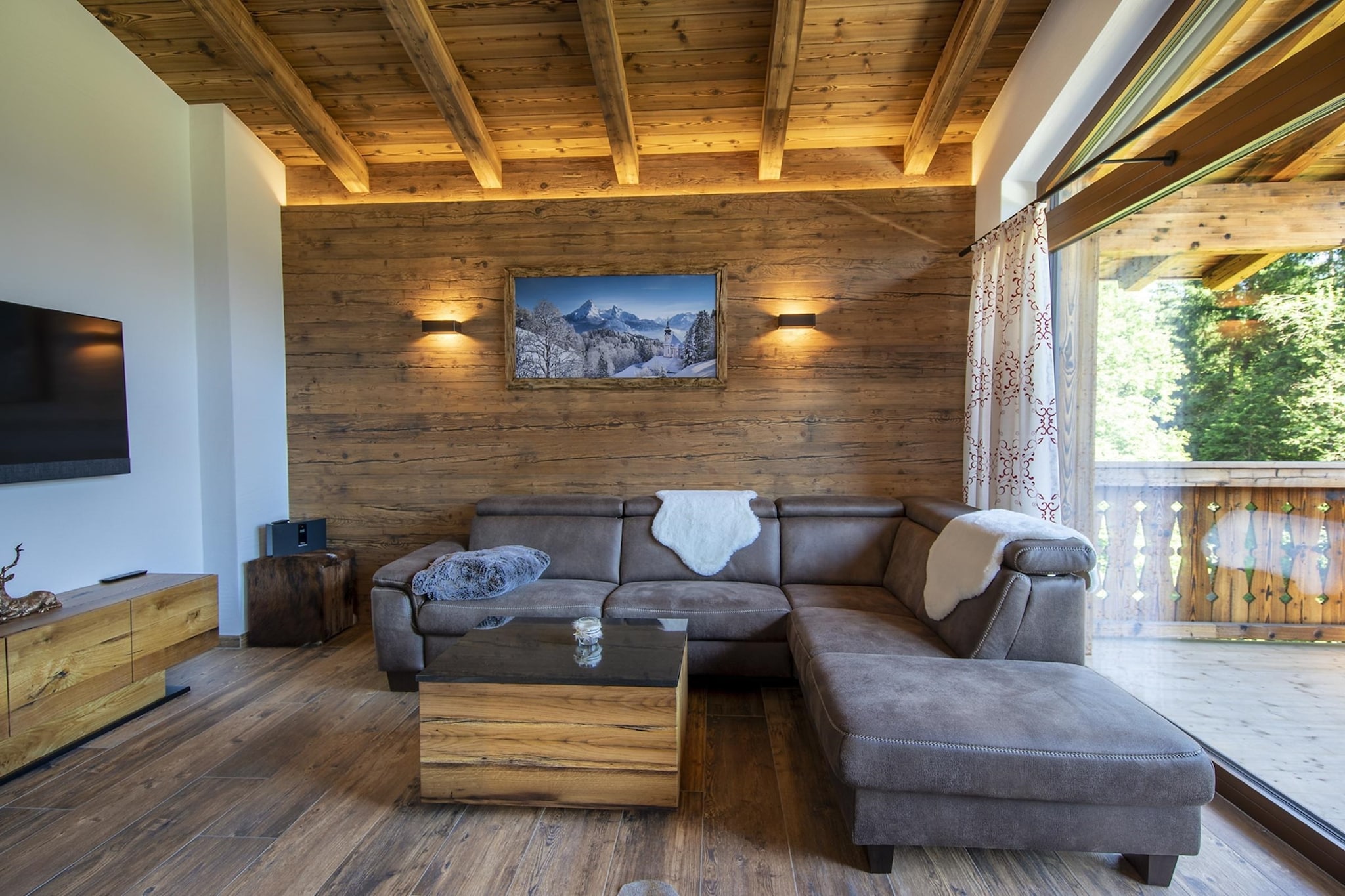 Nationalpark Chalet Reichenbergerspitze-Woonkamer