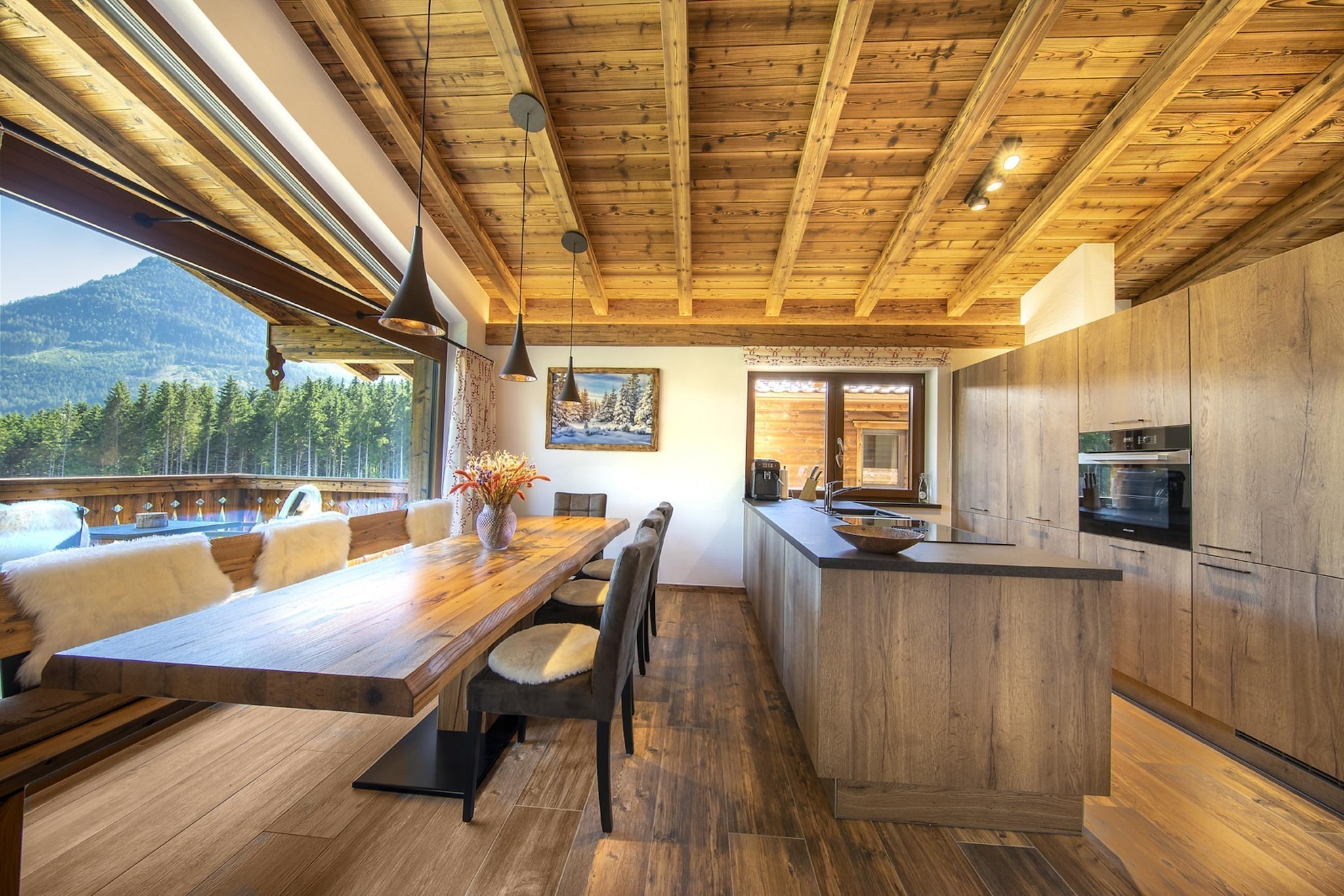 Nationalpark Chalet Reichenbergerspitze-Eetkamer