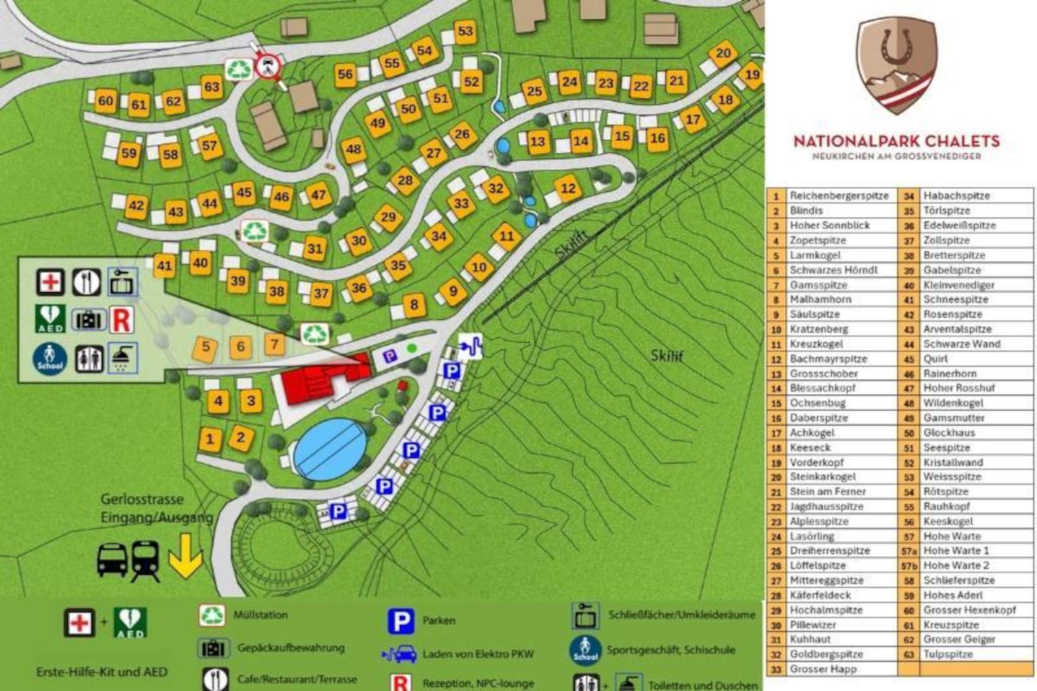 Nationalpark Chalet Reichenbergerspitze-Plan d'étage