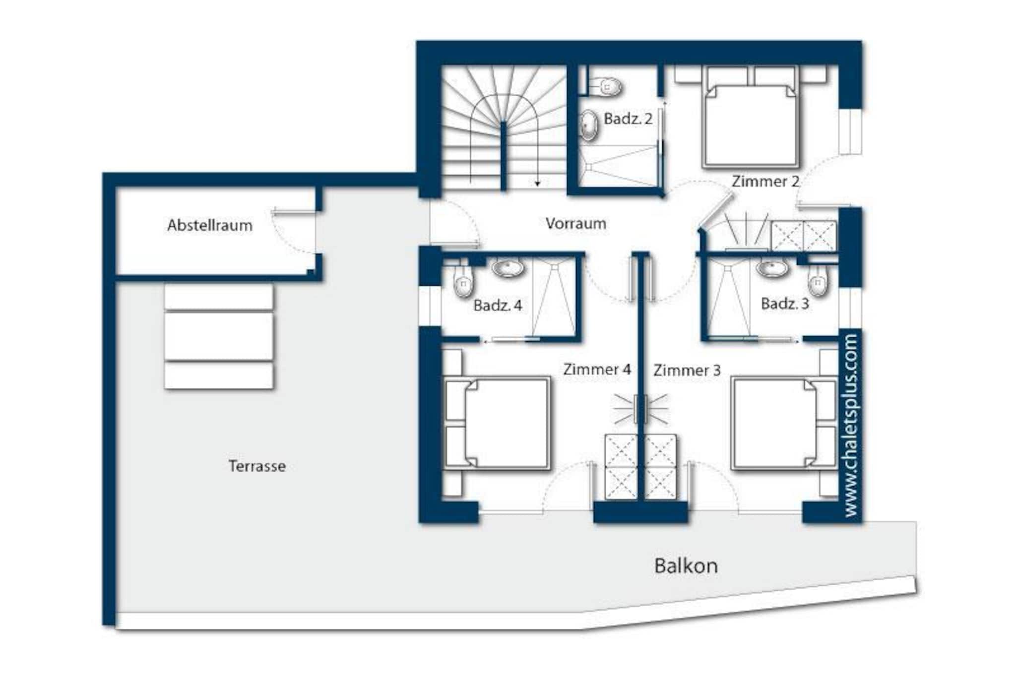 Nationalpark Chalet Bachmayrspitze-Plan d'étage