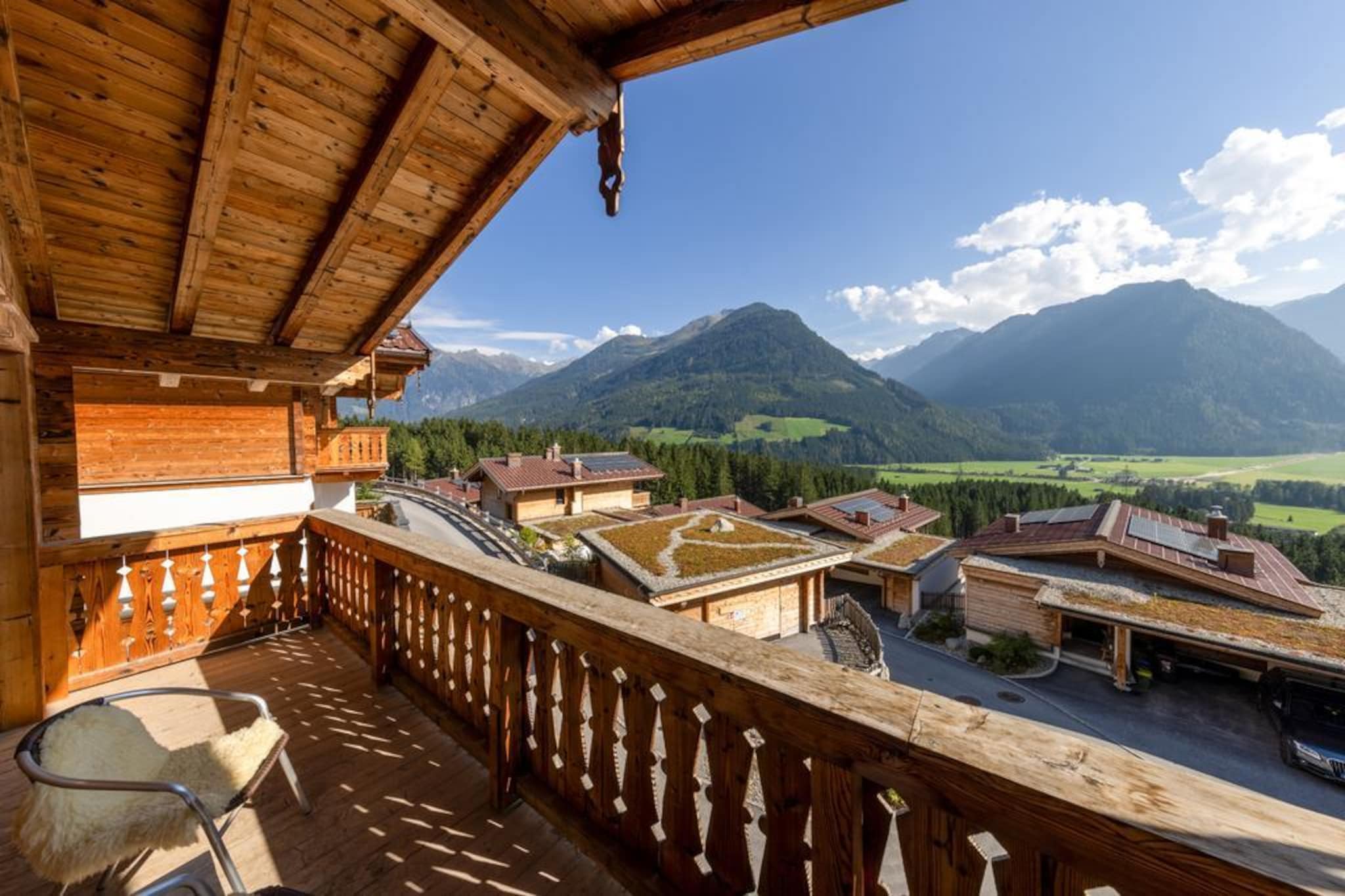 Nationalpark Chalet Quirl-Balcon-terrasse