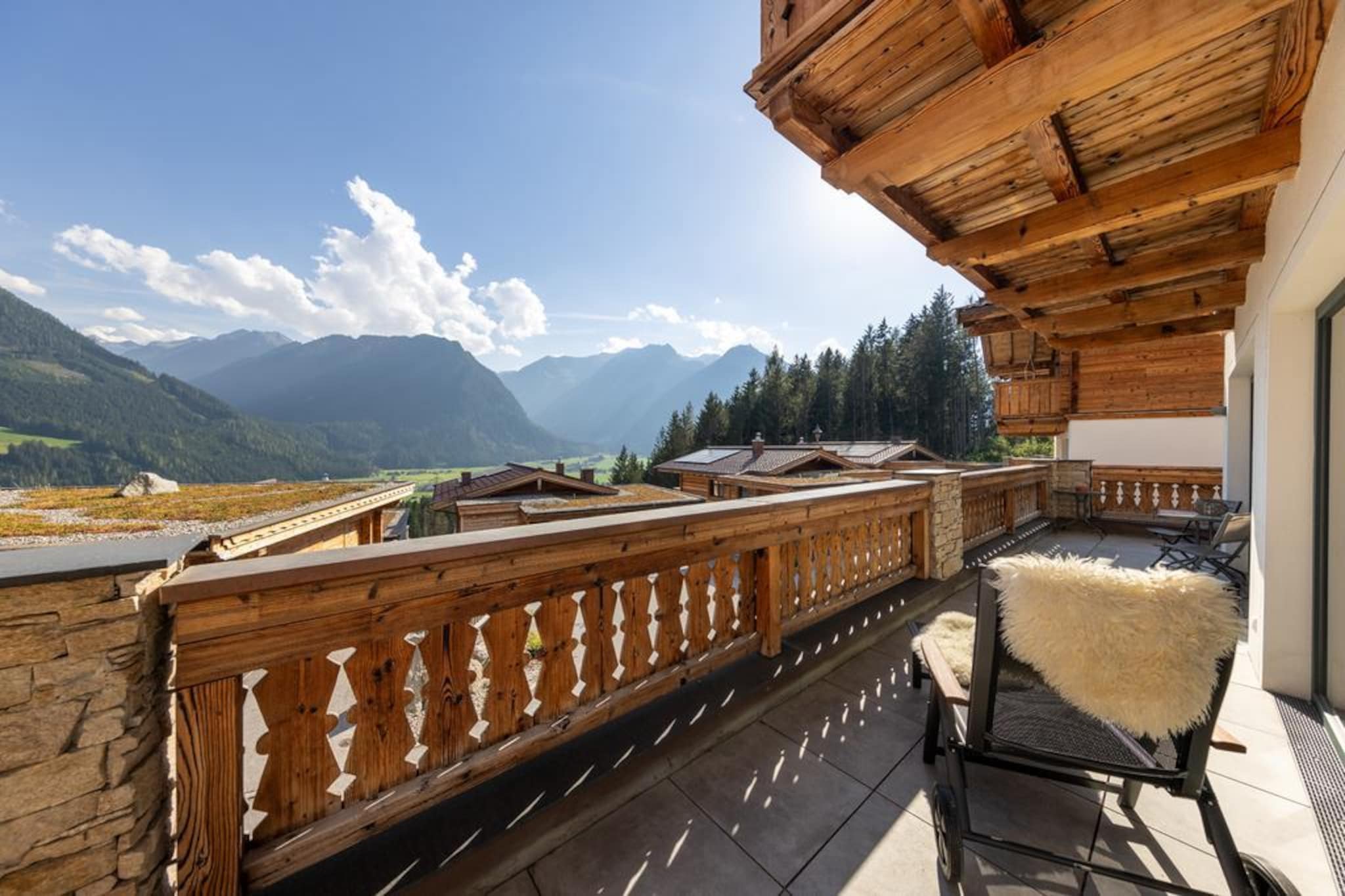 Nationalpark Chalet Quirl-Balcon-terrasse