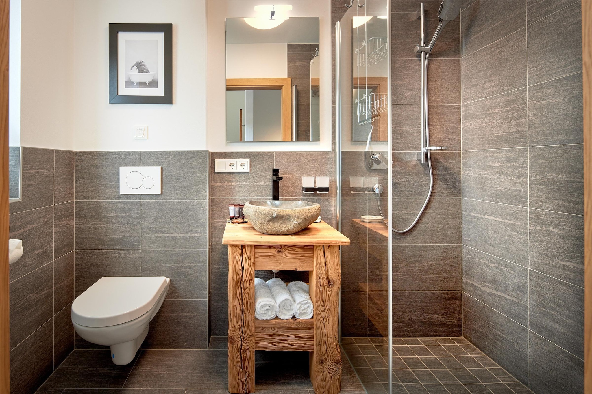 Nationalpark Chalet Gamsspitze-Badkamer