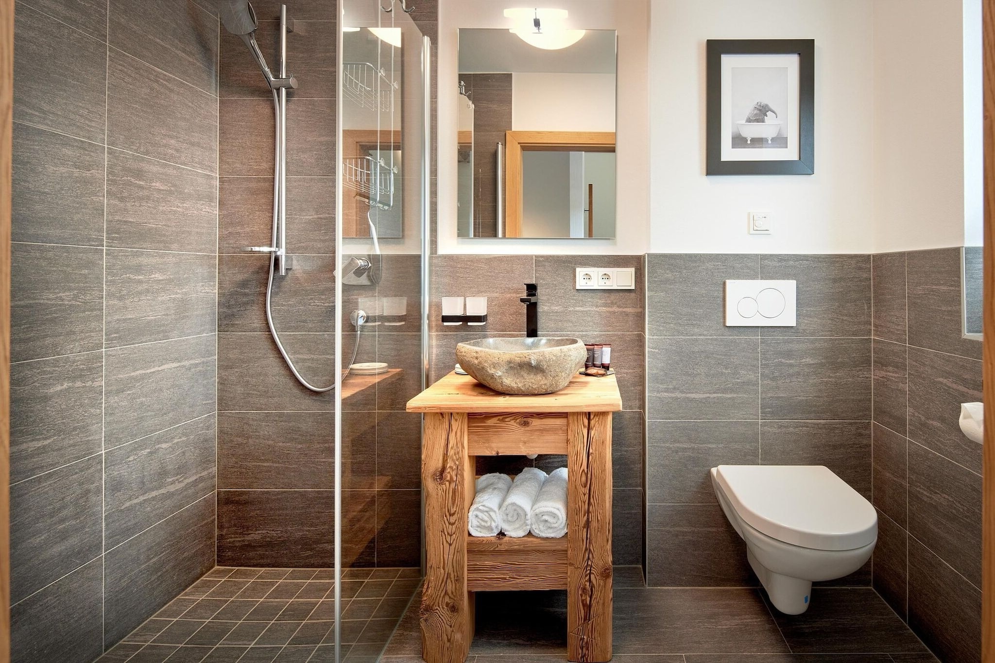 Nationalpark Chalet Gamsspitze-Badkamer