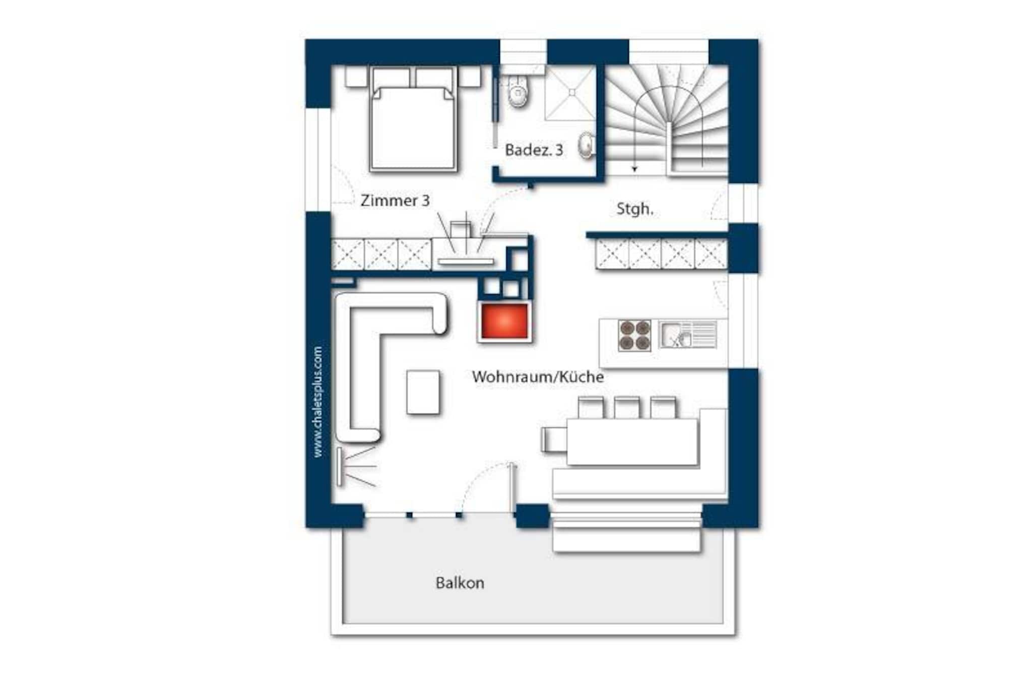 Nationalpark Chalet Gamsspitze-Plan d'étage