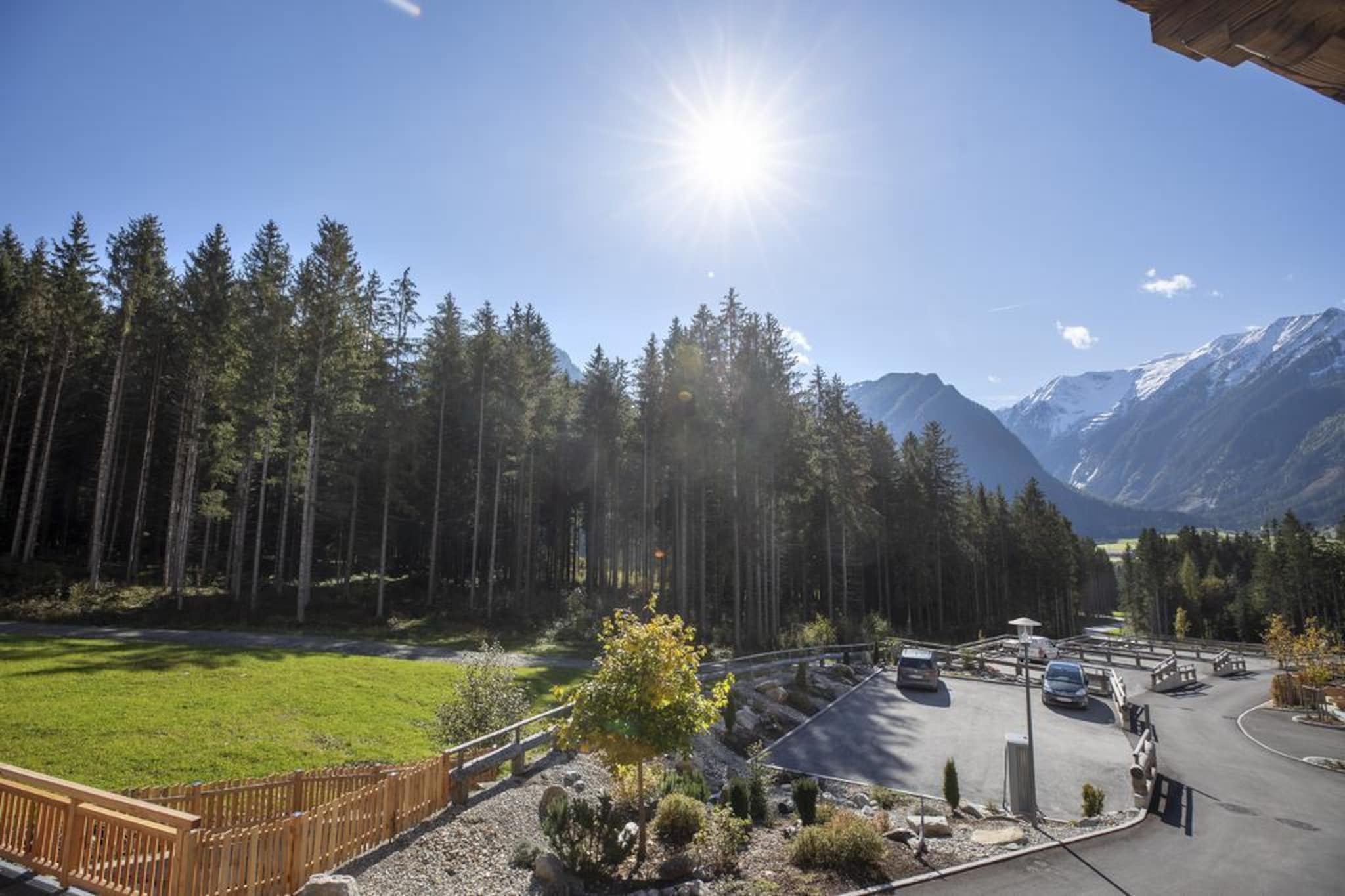 Nationalpark Chalet Säulspitze-Uitzicht zomer