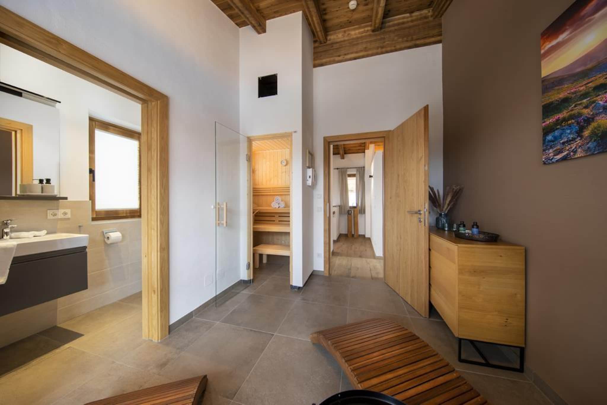 Nationalpark Chalet Säulspitze-Badkamer