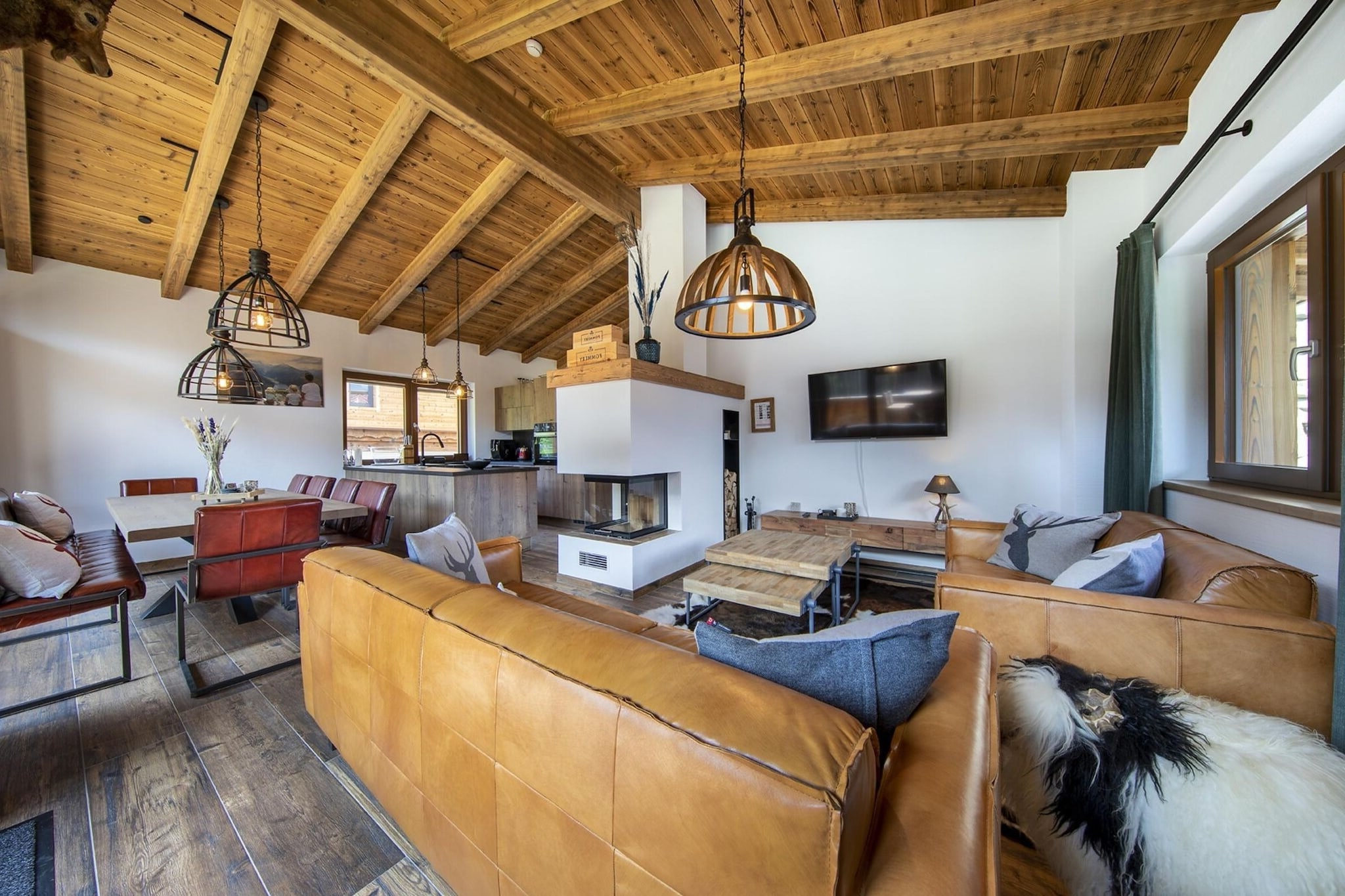 Nationalpark Chalet Kratzenberg-Woonkamer