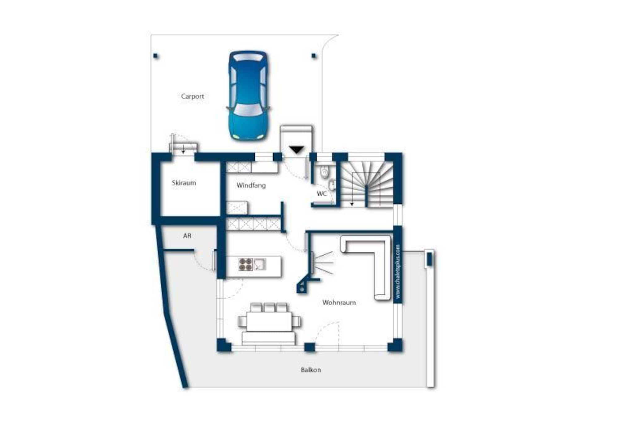 Nationalpark Chalet Glockhaus-Plan d'étage