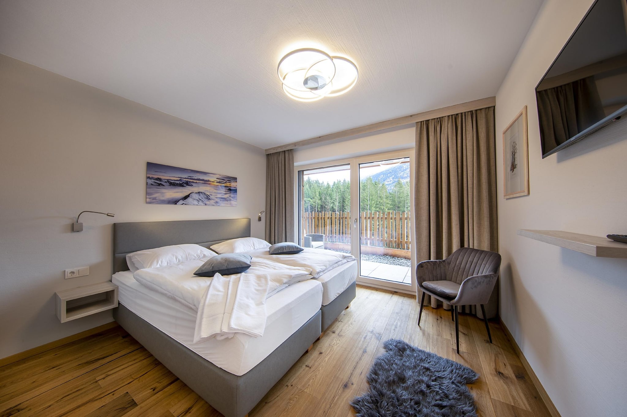 Nationalpark Chalet Törlspitze-Slaapkamer