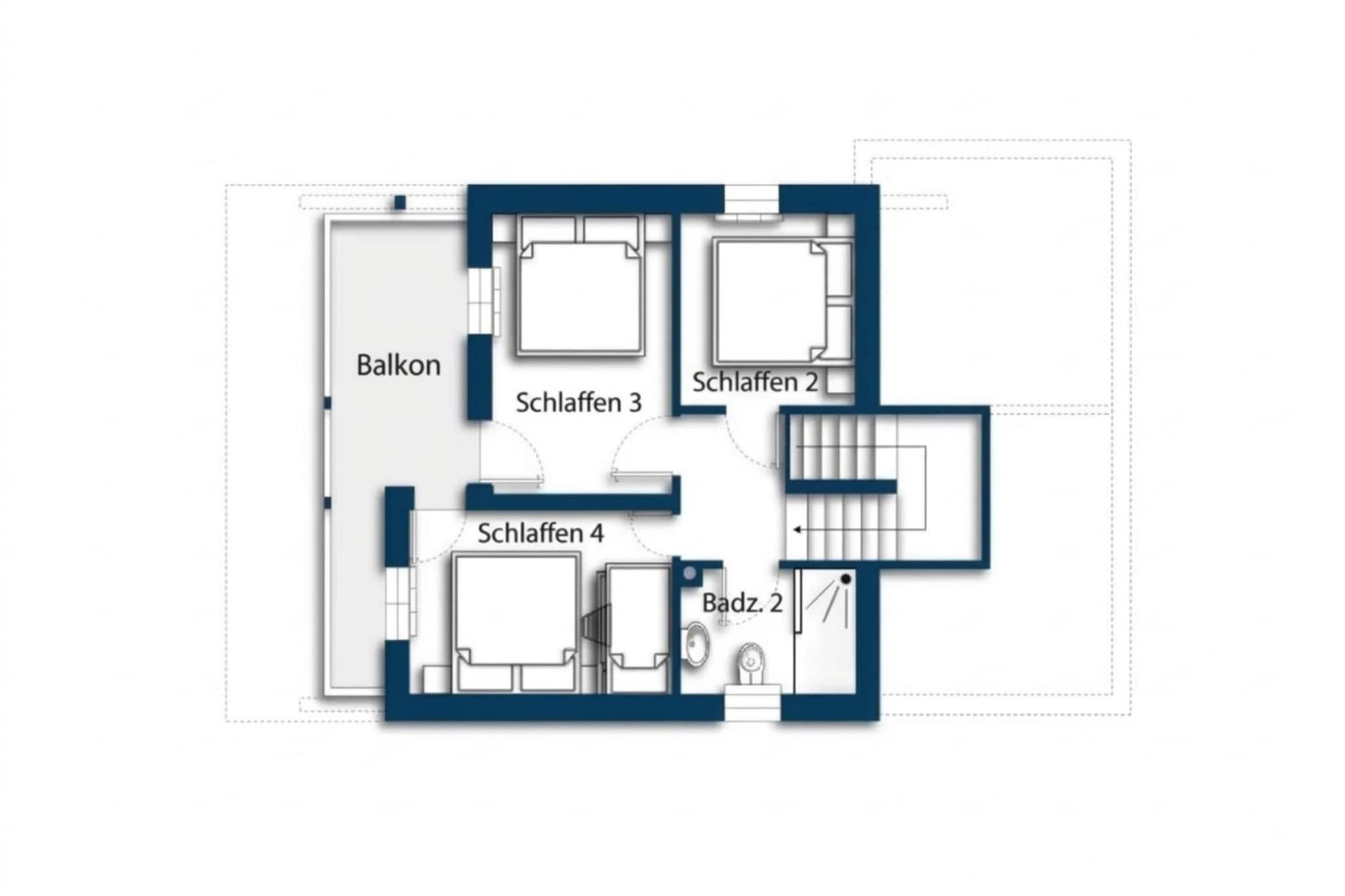 Schöneben  Chalet Zur Mühle - Plattegrond