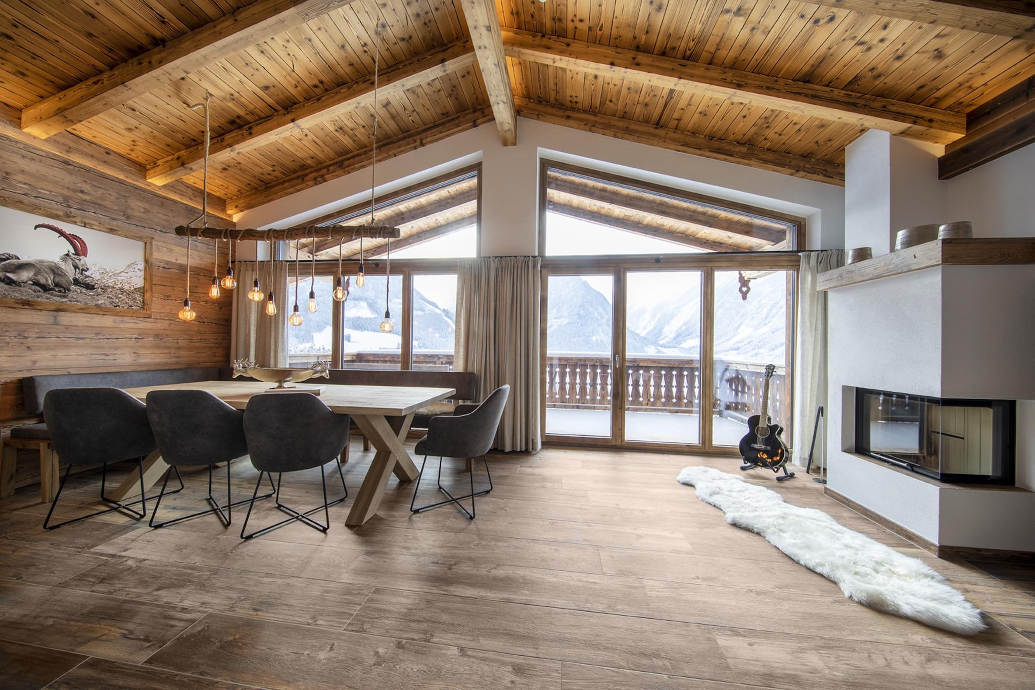 Nationalpark Chalet Bretterspitze-Eetkamer