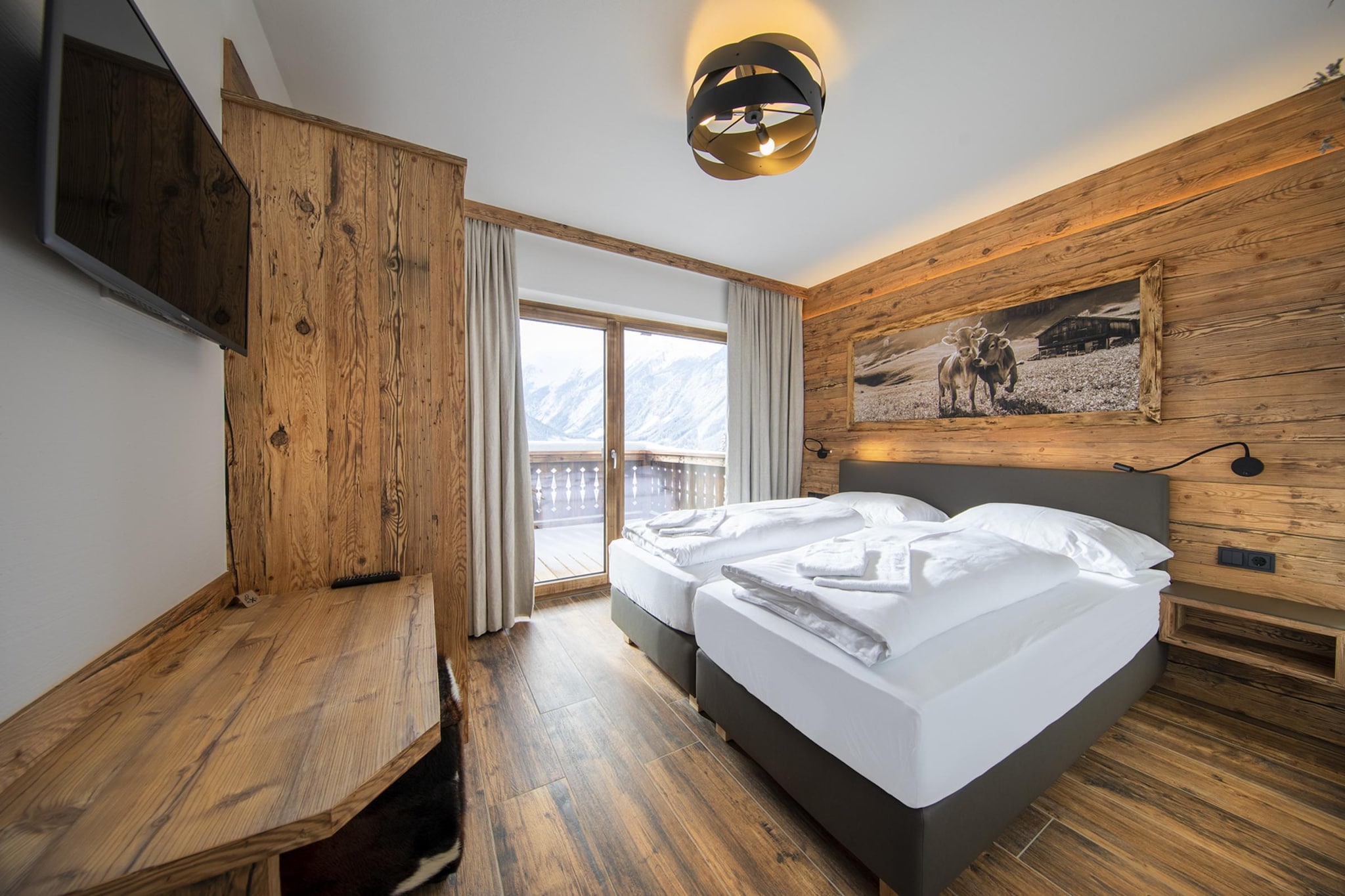 Nationalpark Chalet Bretterspitze-Slaapkamer