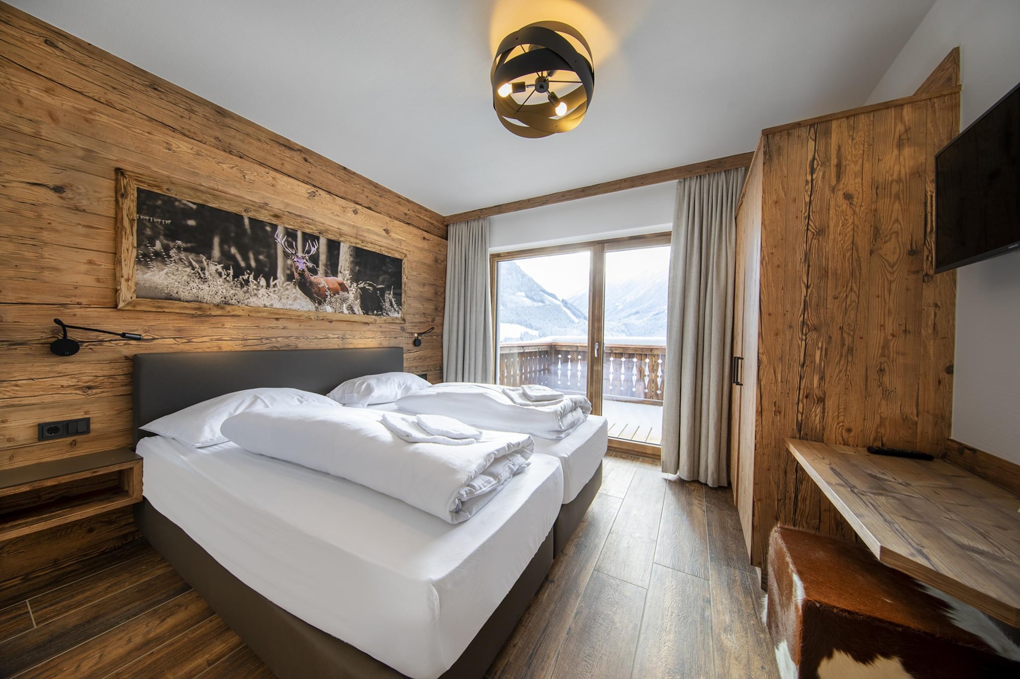 Nationalpark Chalet Bretterspitze-Slaapkamer