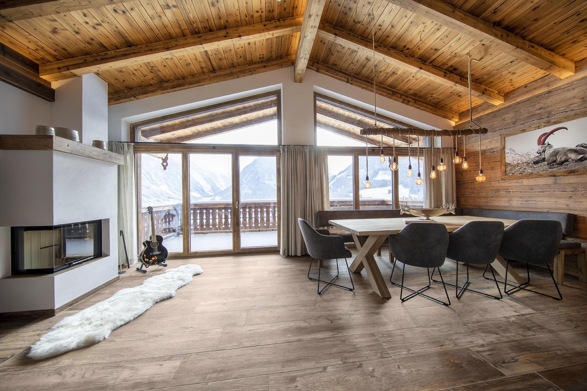 Nationalpark Chalet Bretterspitze-Eetkamer