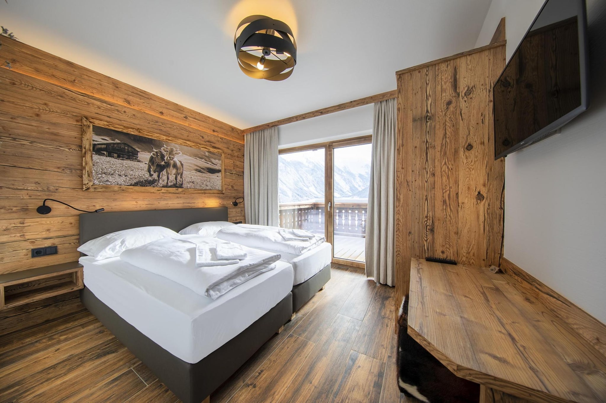 Nationalpark Chalet Bretterspitze-Slaapkamer