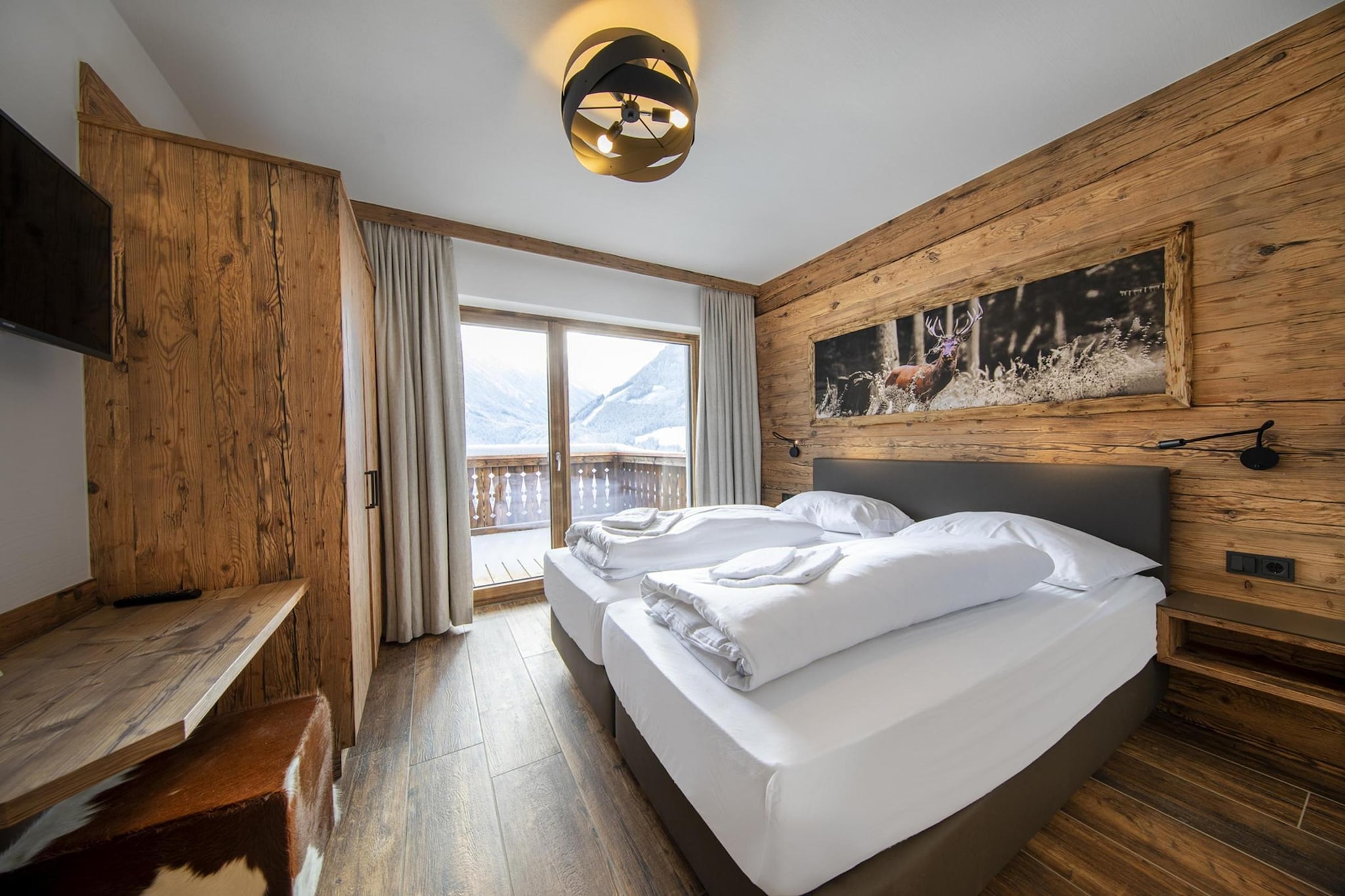 Nationalpark Chalet Bretterspitze-Slaapkamer