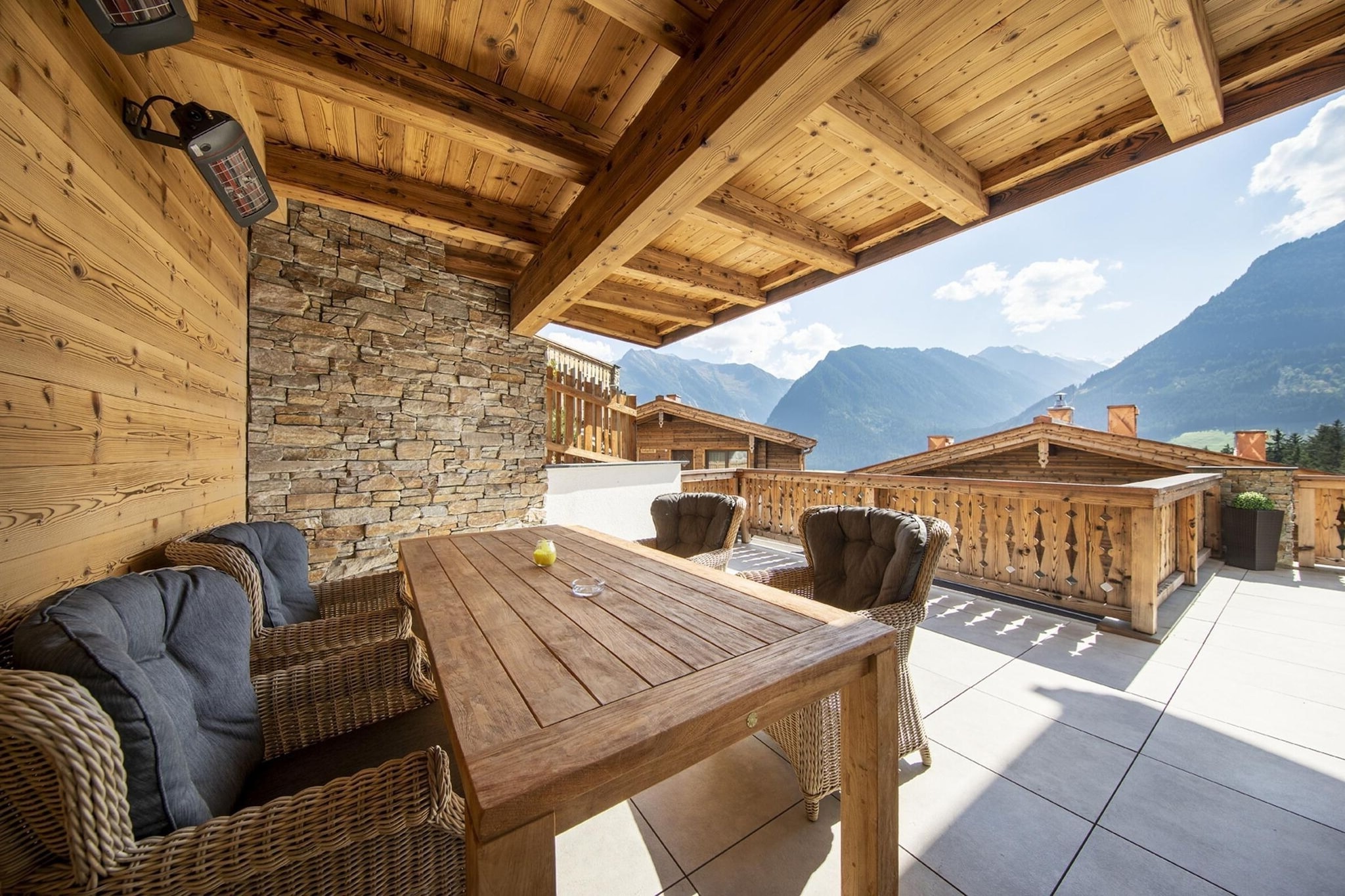 Nationalpark Chalet Pillewizer-Terrasbalkon