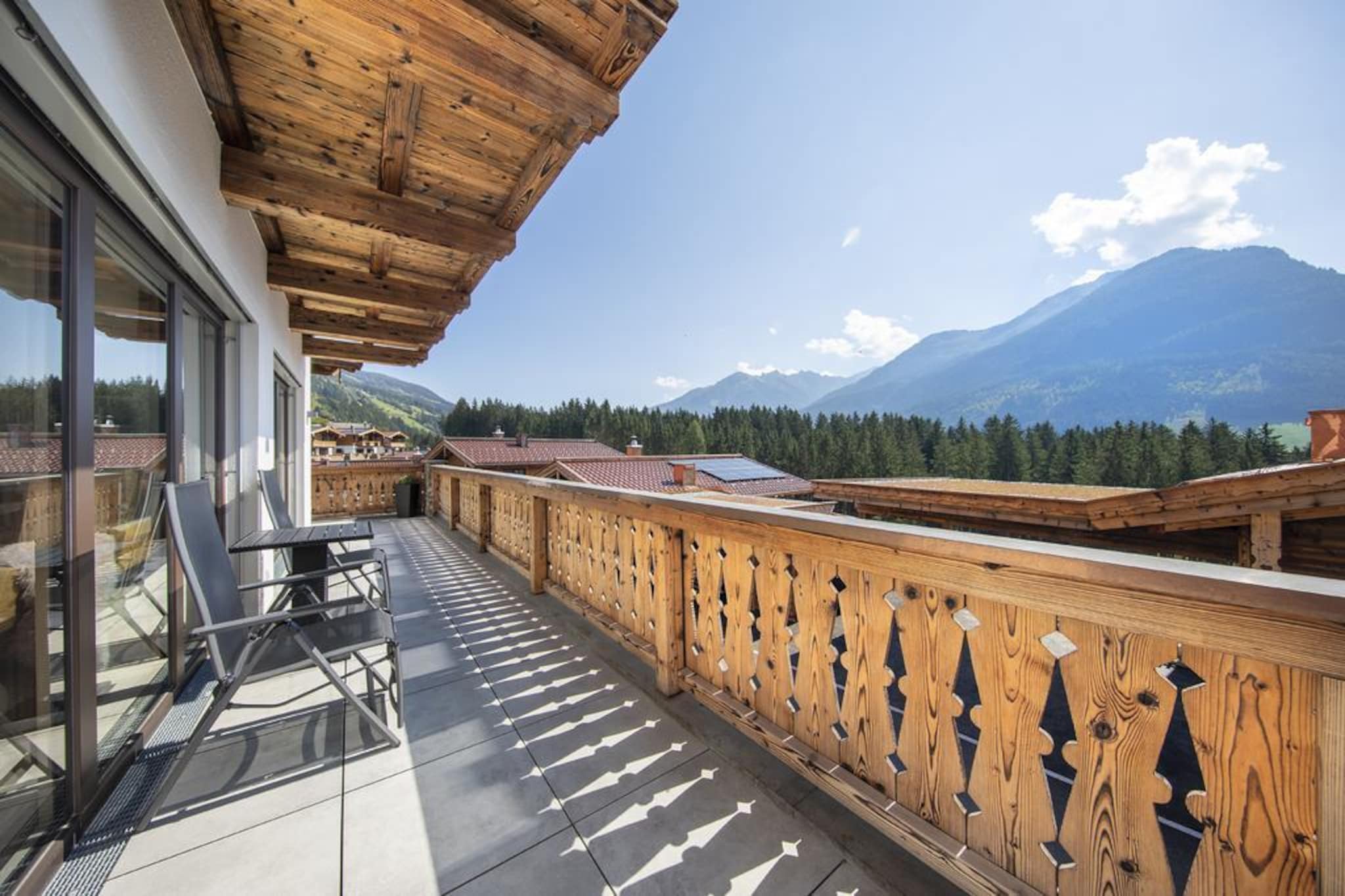 Nationalpark Chalet Pillewizer-Balcon-terrasse