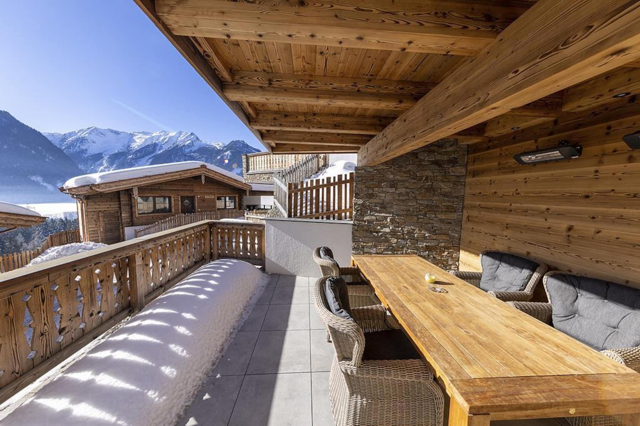 Nationalpark Chalet Pillewizer-Balcon-terrasse