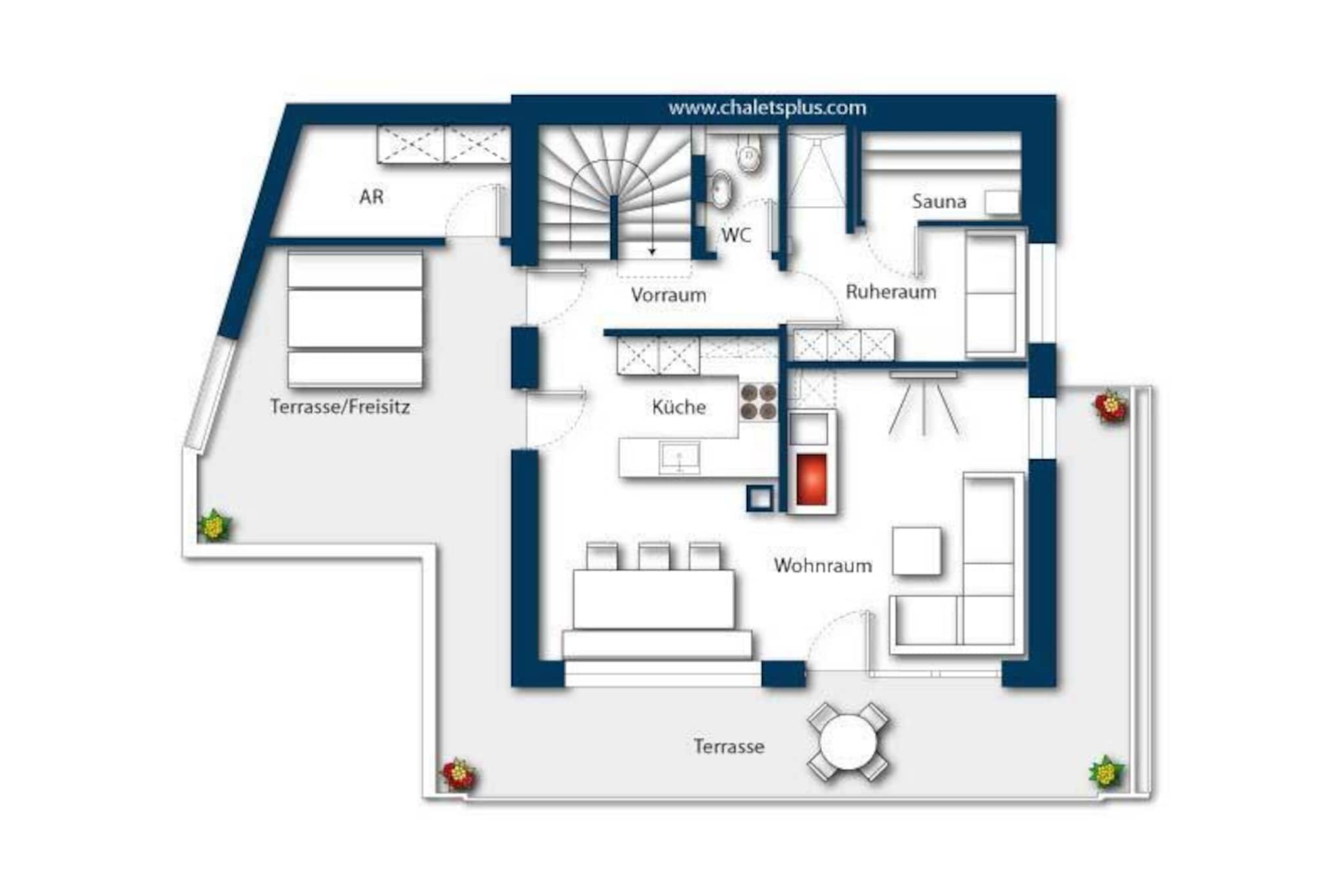 Nationalpark Chalet Pillewizer-Plan d'étage