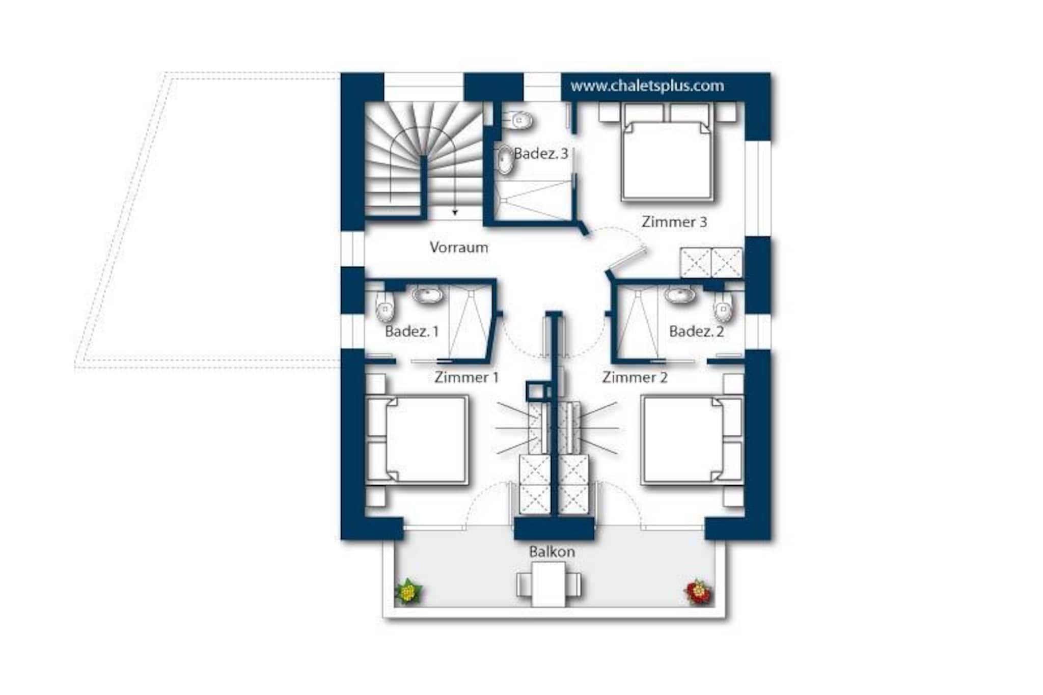 Nationalpark Chalet Pillewizer-Plan d'étage