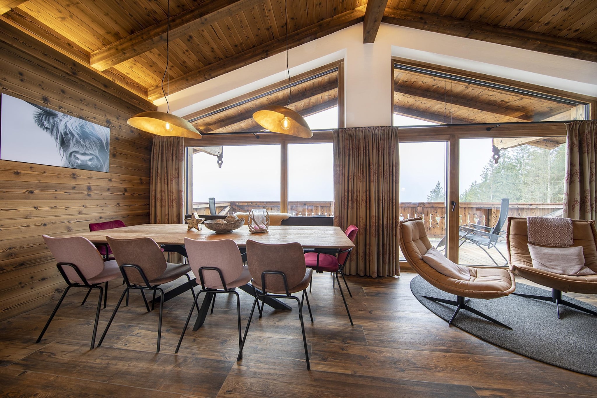 Nationalpark Chalet Gabelspitze-Eetkamer