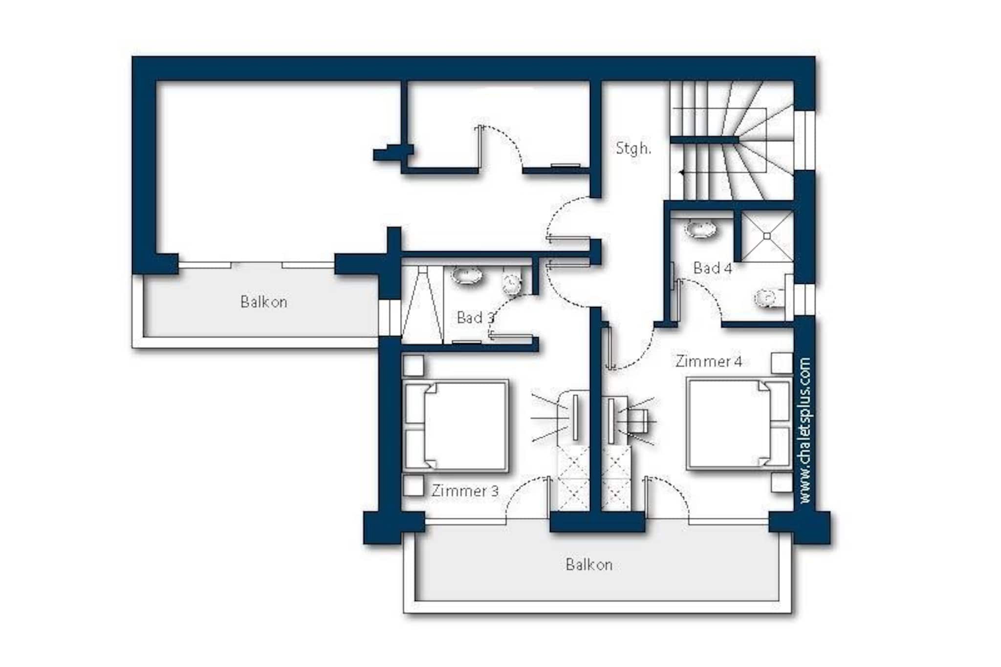 Nationalpark Chalet Gabelspitze-Plan d'étage
