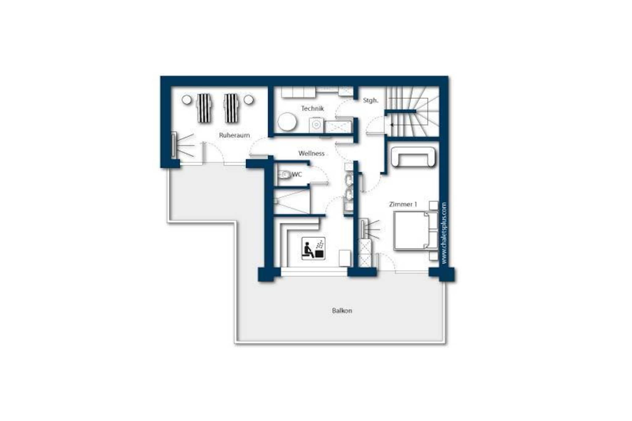 Nationalpark Chalet Gabelspitze-Plan d'étage