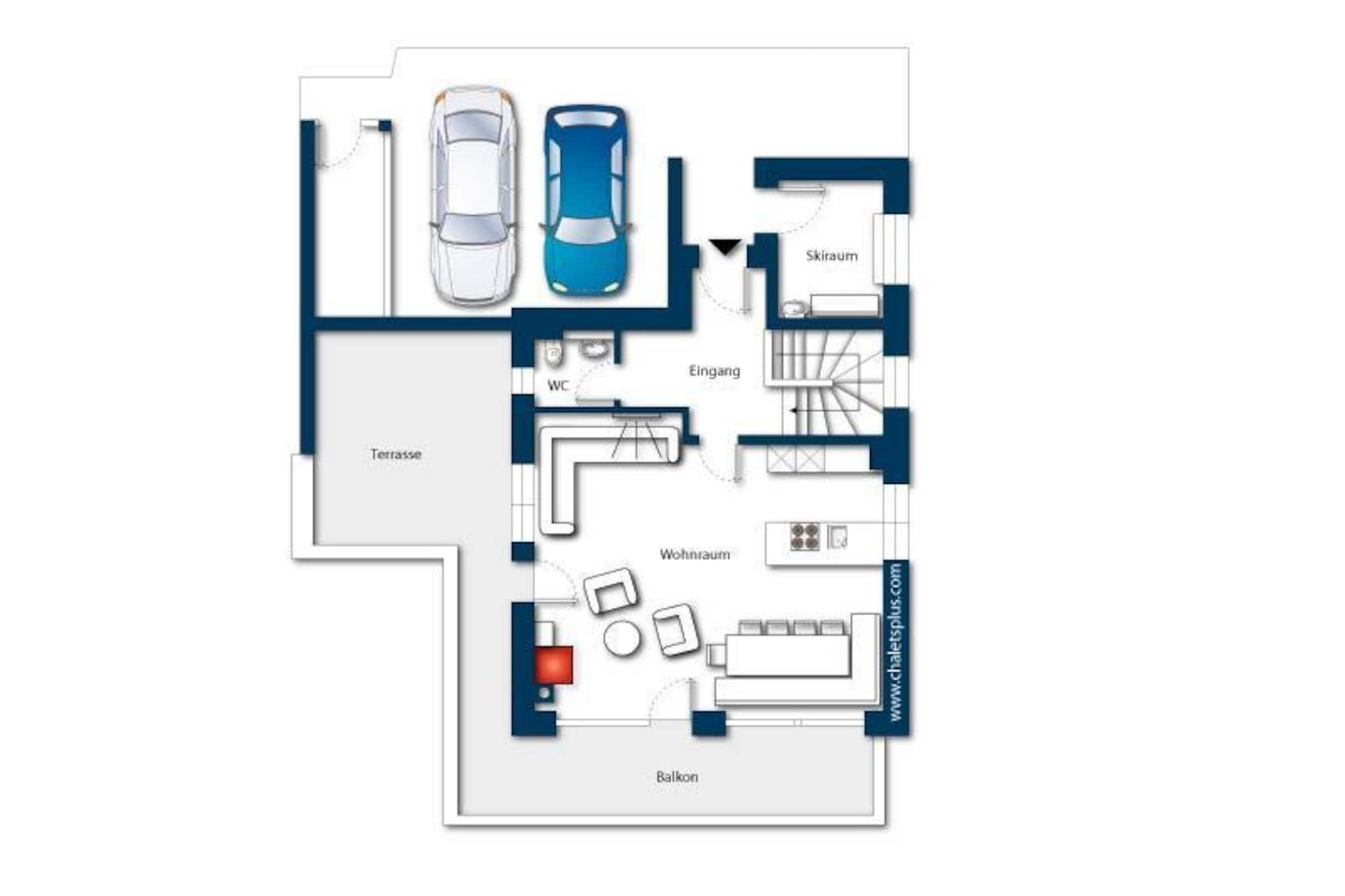 Nationalpark Chalet Gabelspitze-Plan d'étage