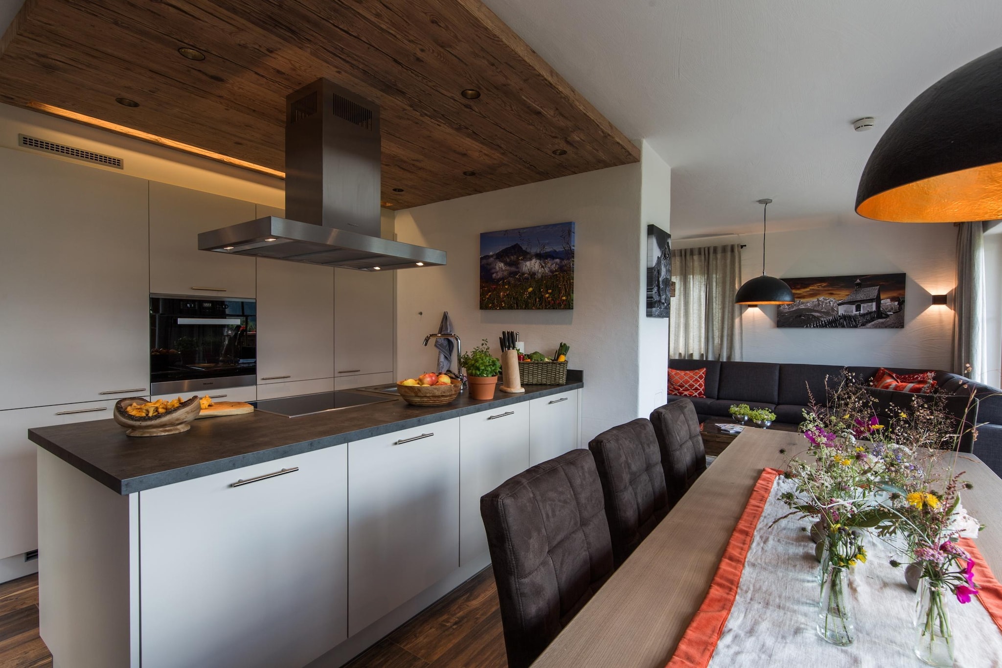 Nationalpark Chalet Weissspitze-Eetkamer