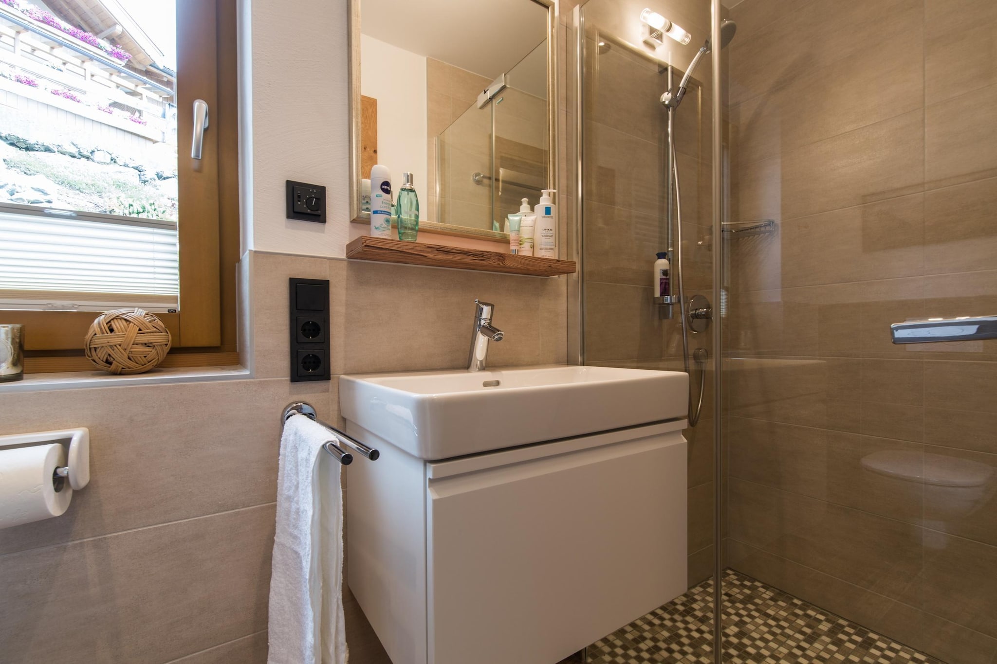Nationalpark Chalet Weissspitze-Badkamer