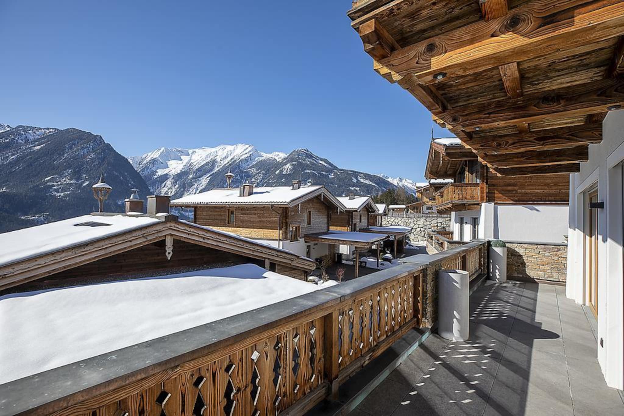Nationalpark Chalet Weissspitze-Vue d'hiver