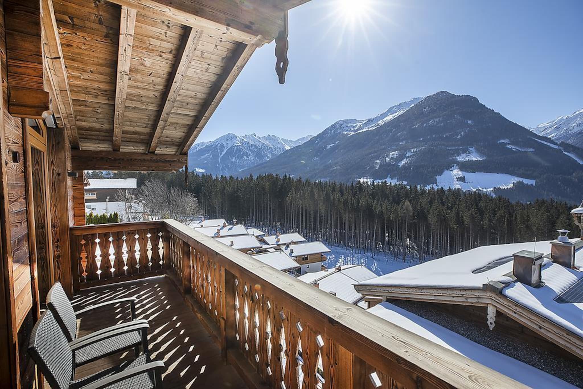 Nationalpark Chalet Weissspitze-Vue d'hiver