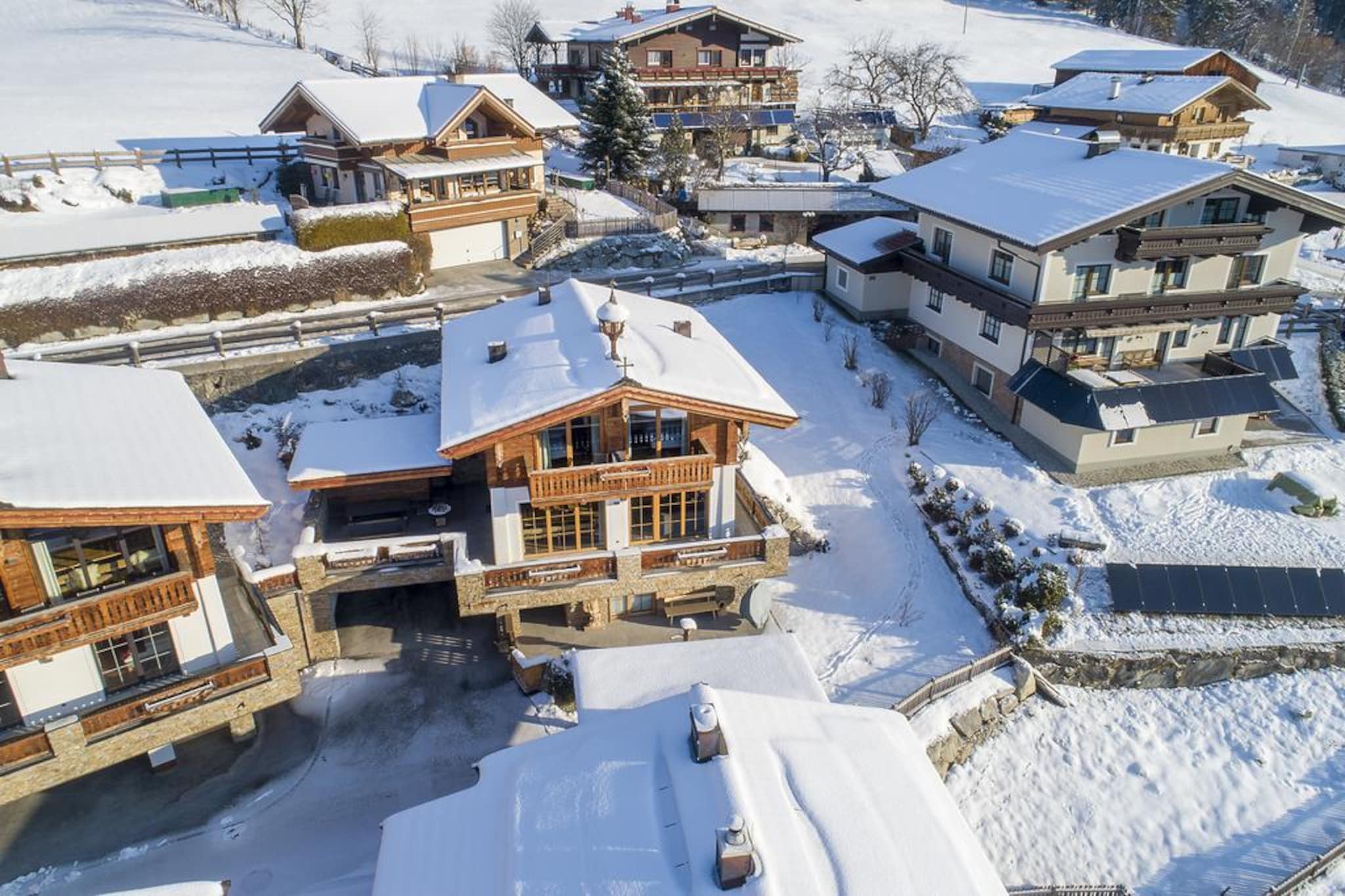 Nationalpark Chalet Weissspitze-Extérieur hiver
