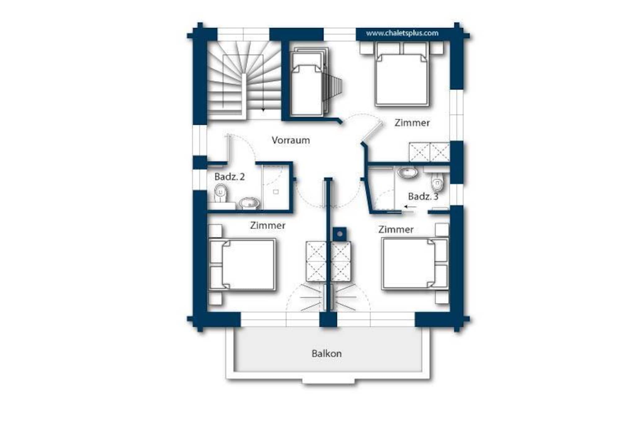 Nationalpark Chalet Weissspitze-Plan d'étage