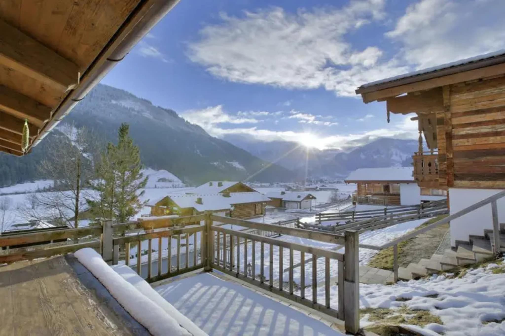 Schöneben  Chalet Edelhirsch - View in winter