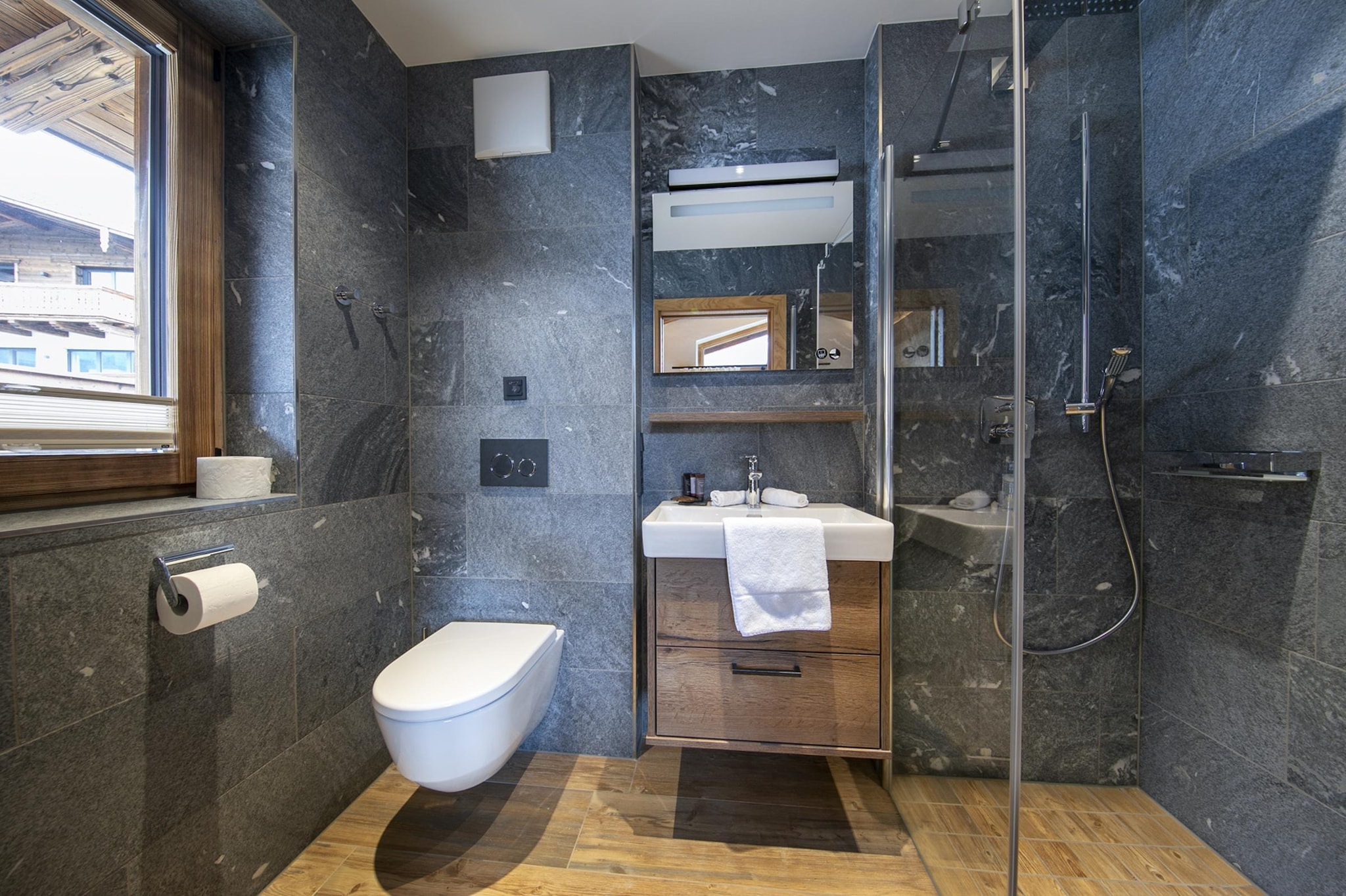 Nationalpark Chalet Grosser Happ-Badkamer