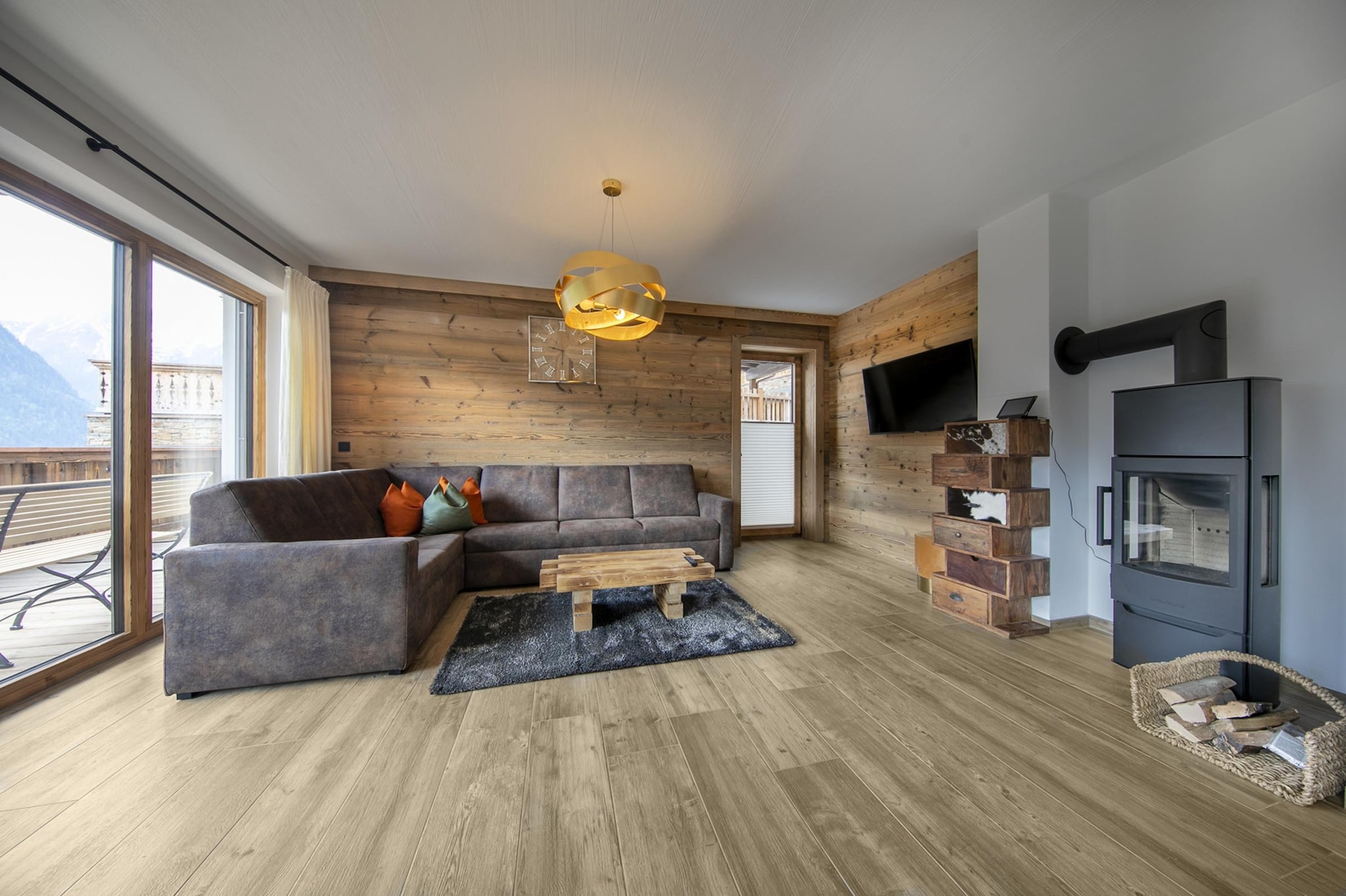 Nationalpark Chalet Grosser Happ-Woonkamer