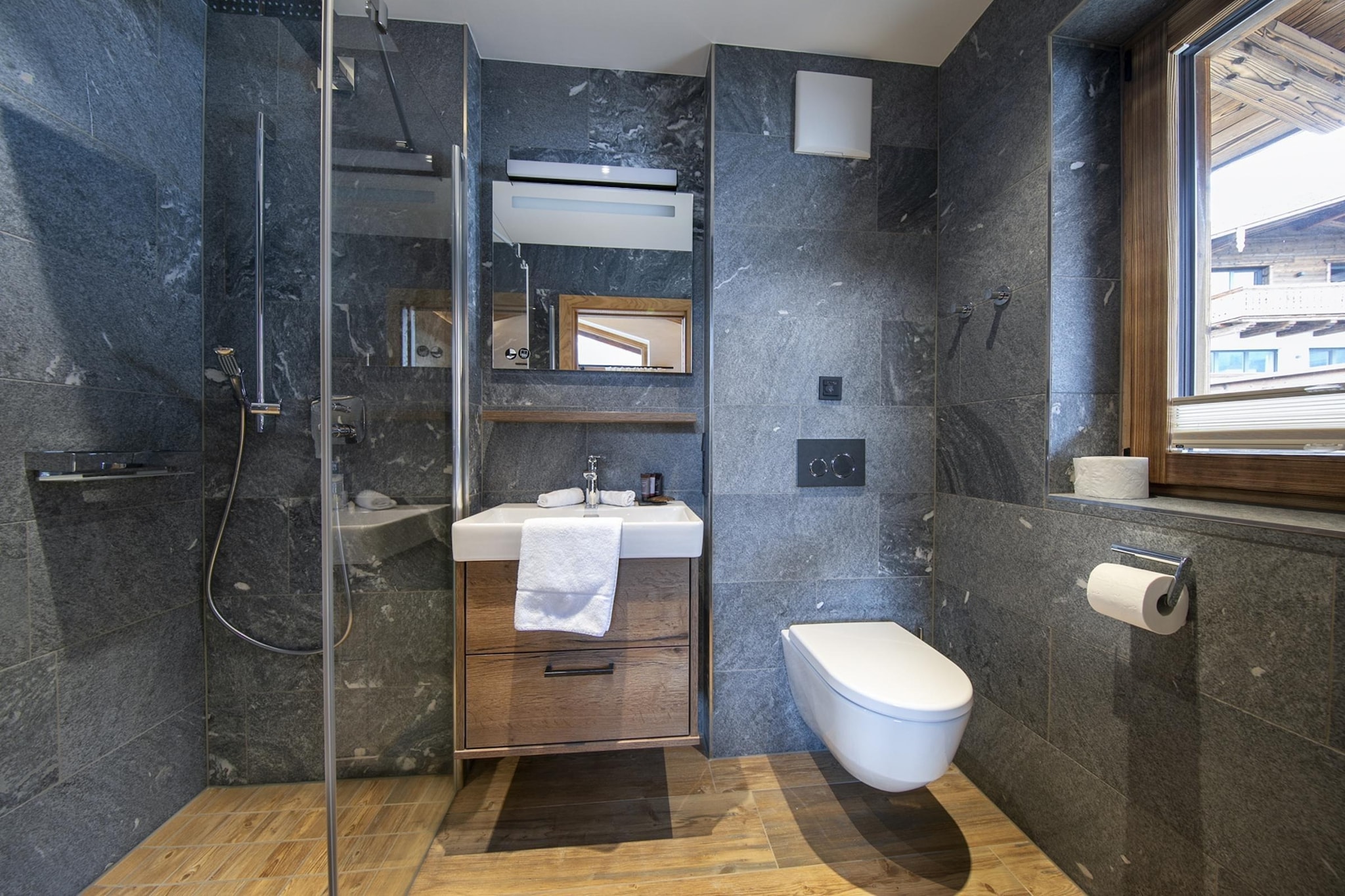 Nationalpark Chalet Grosser Happ-Badkamer