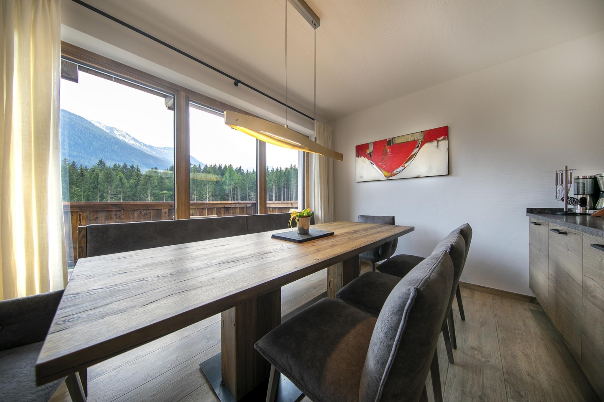 Nationalpark Chalet Grosser Happ-Eetkamer