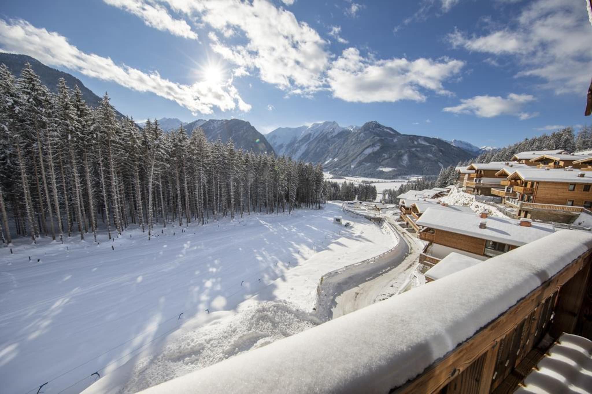 Nationalpark Chalet Daberspitze-View winter