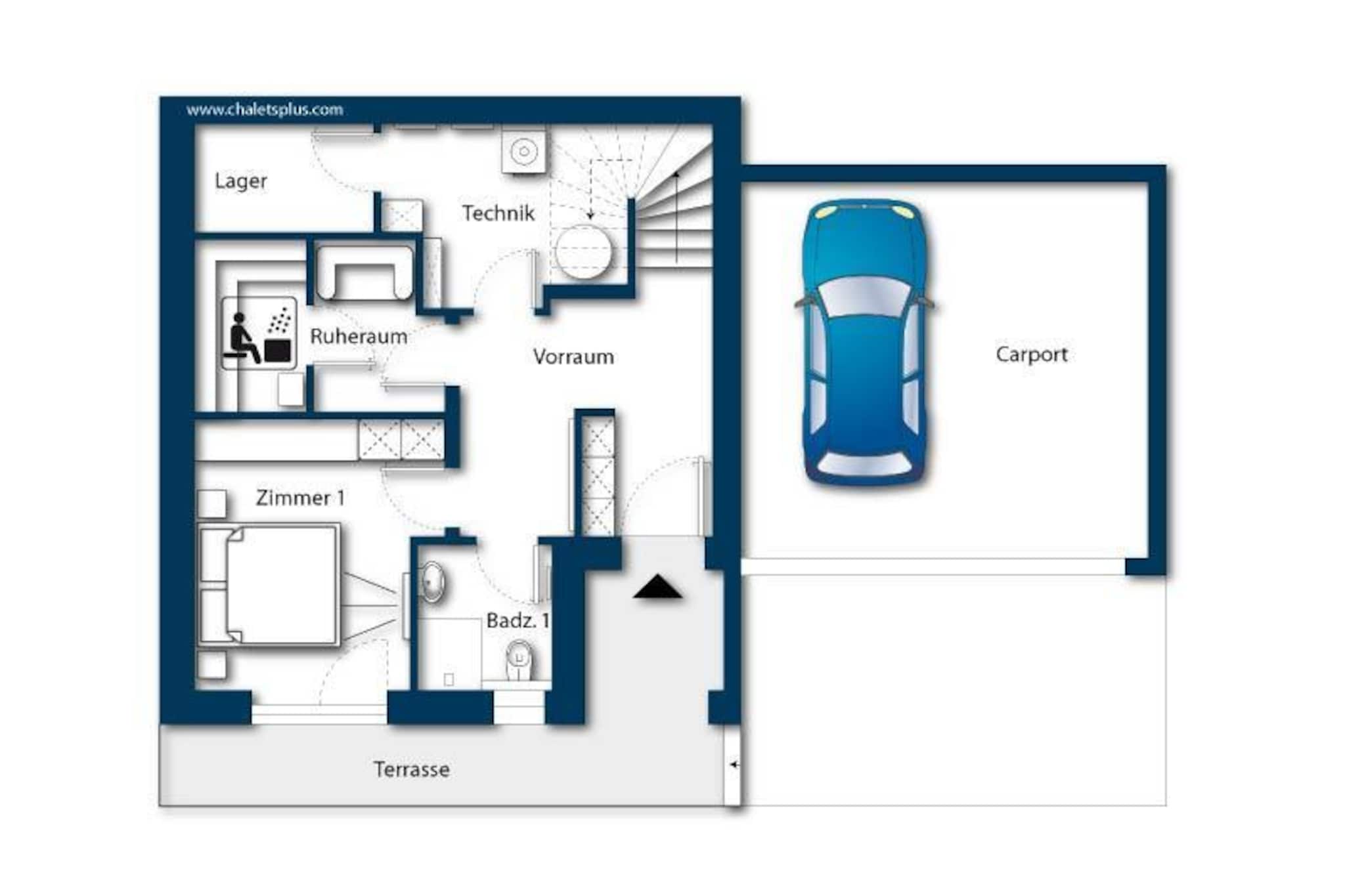 Nationalpark Chalet Keeskogel-Plan d'étage