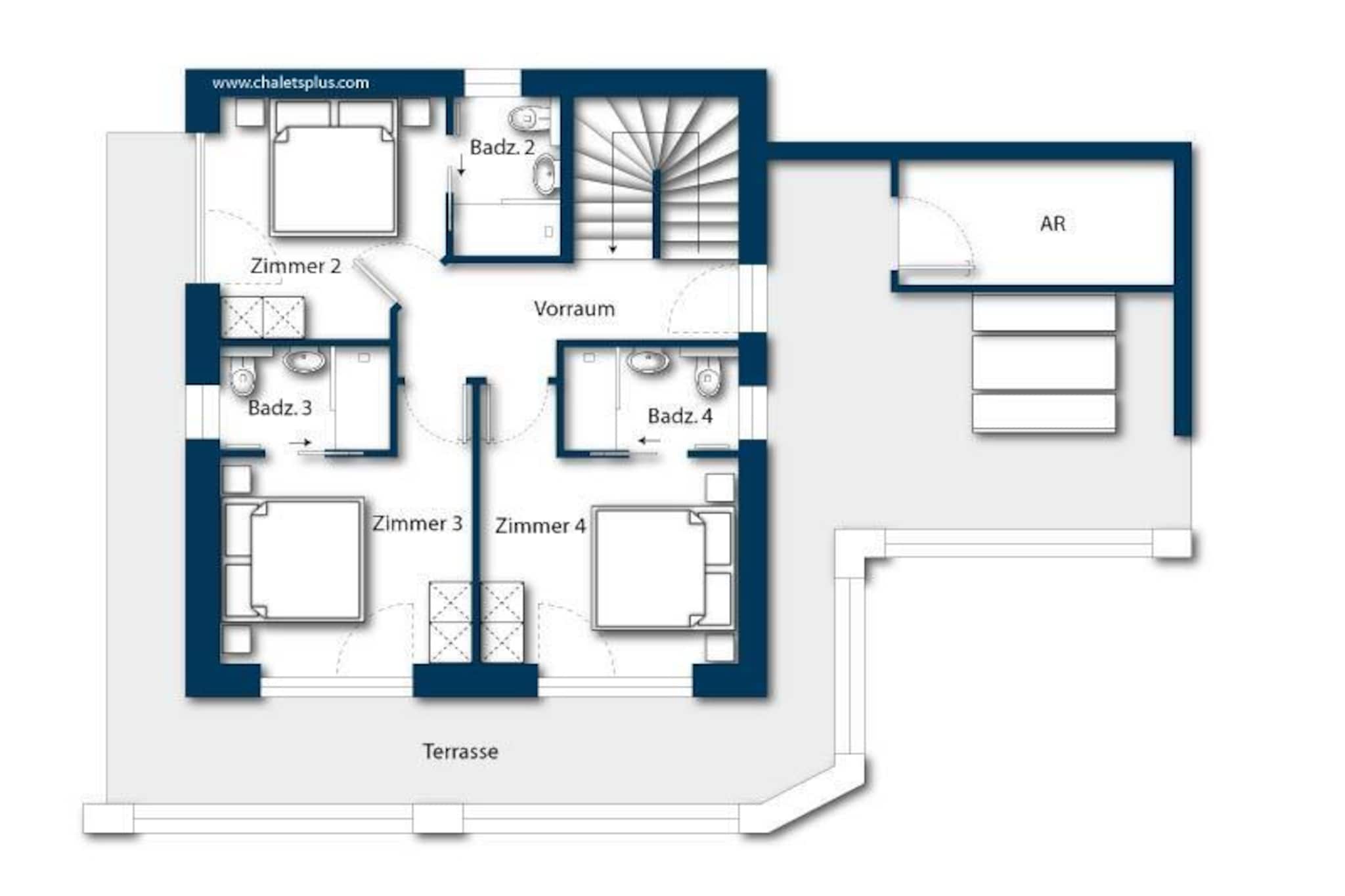 Nationalpark Chalet Keeskogel-Plan d'étage