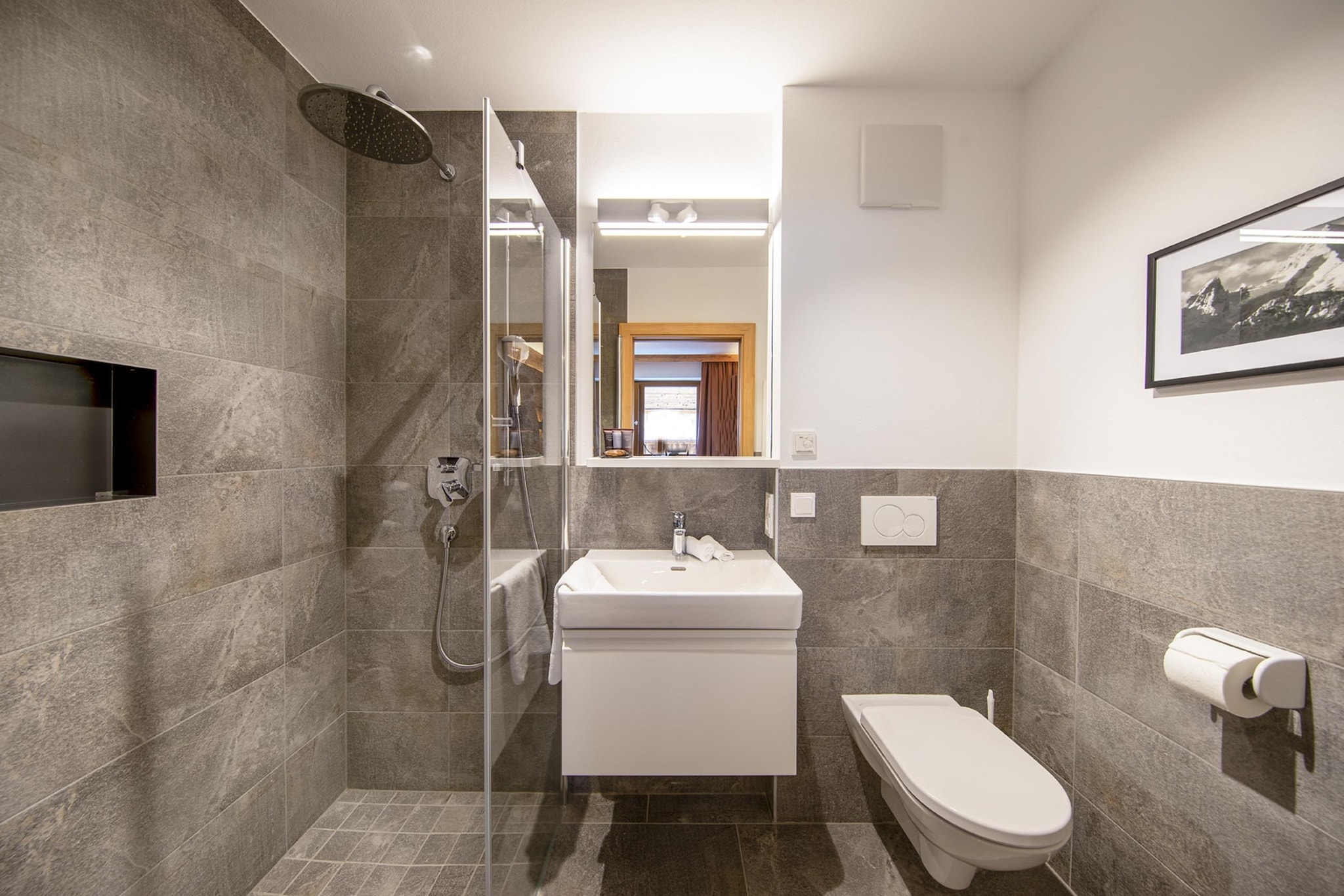 Nationalpark Chalet Mittereggspitze-Badkamer