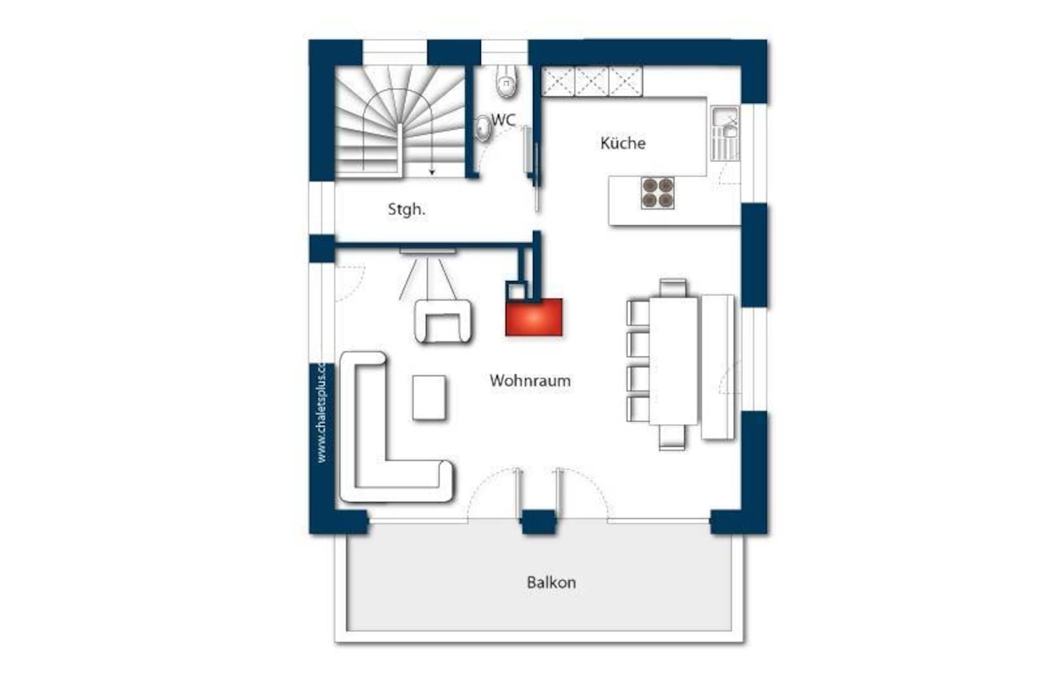 Nationalpark Chalet Mittereggspitze-Plan d'étage