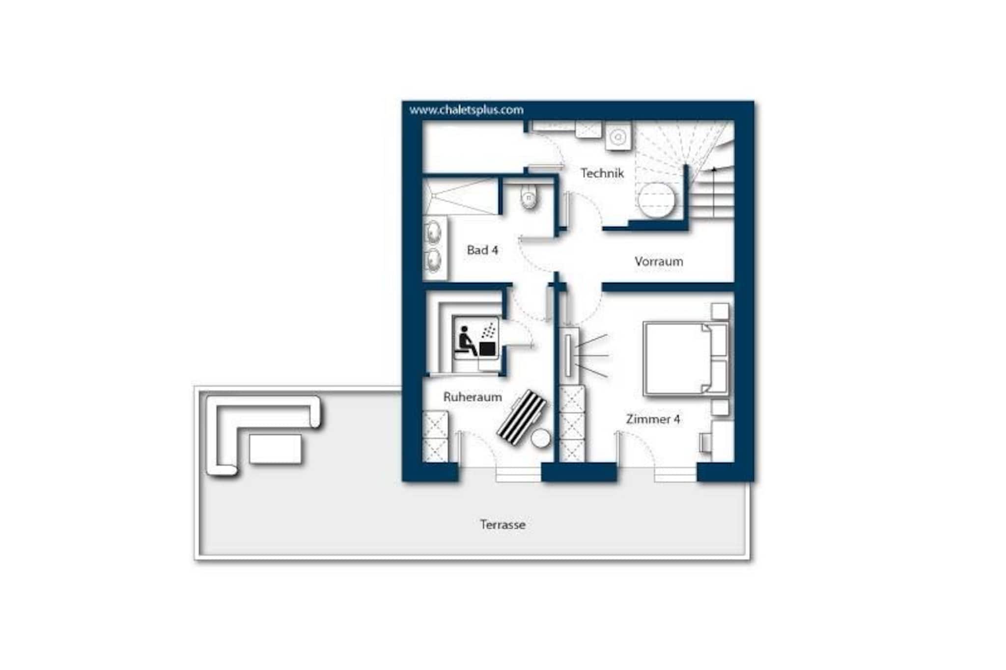 Nationalpark Chalet Edelweissspitze-Plan d'étage