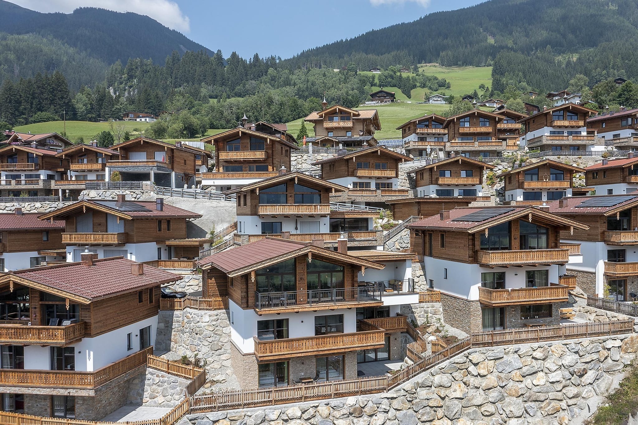 Nationalpark Chalet Zollspitze-Gebieden zomer 1km