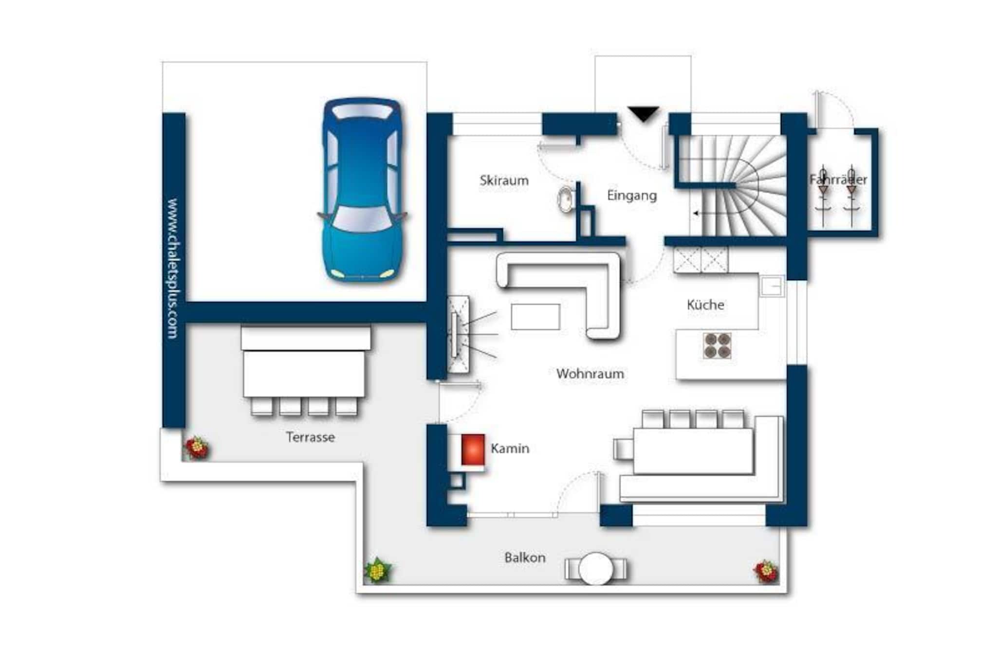 Nationalpark Chalet Zollspitze-Plan d'étage