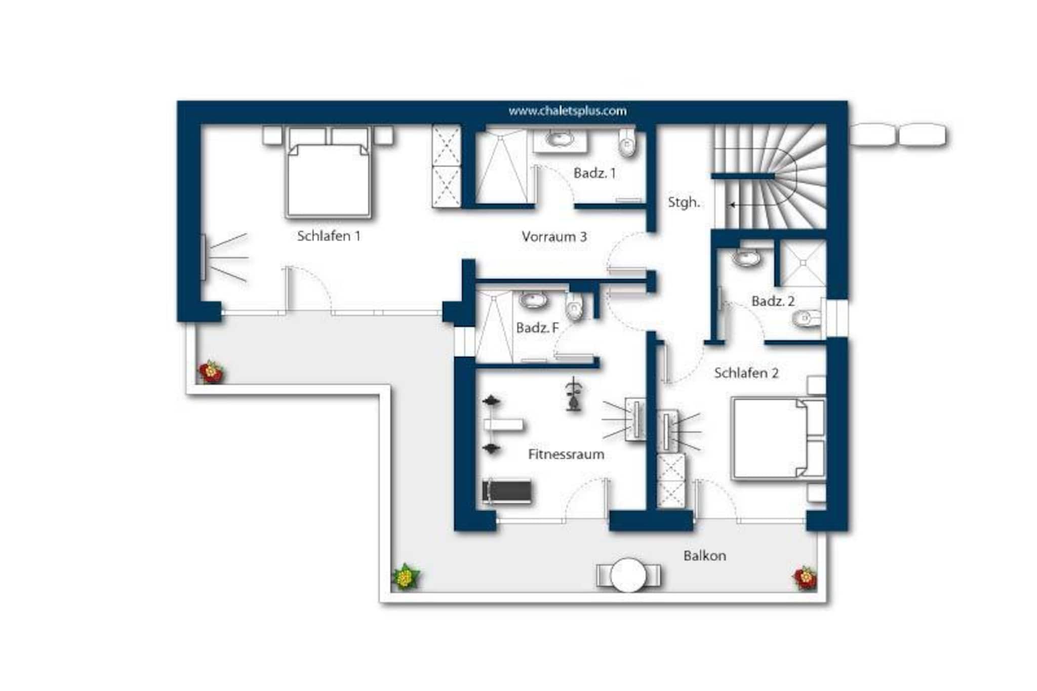 Nationalpark Chalet Zollspitze-Plan d'étage